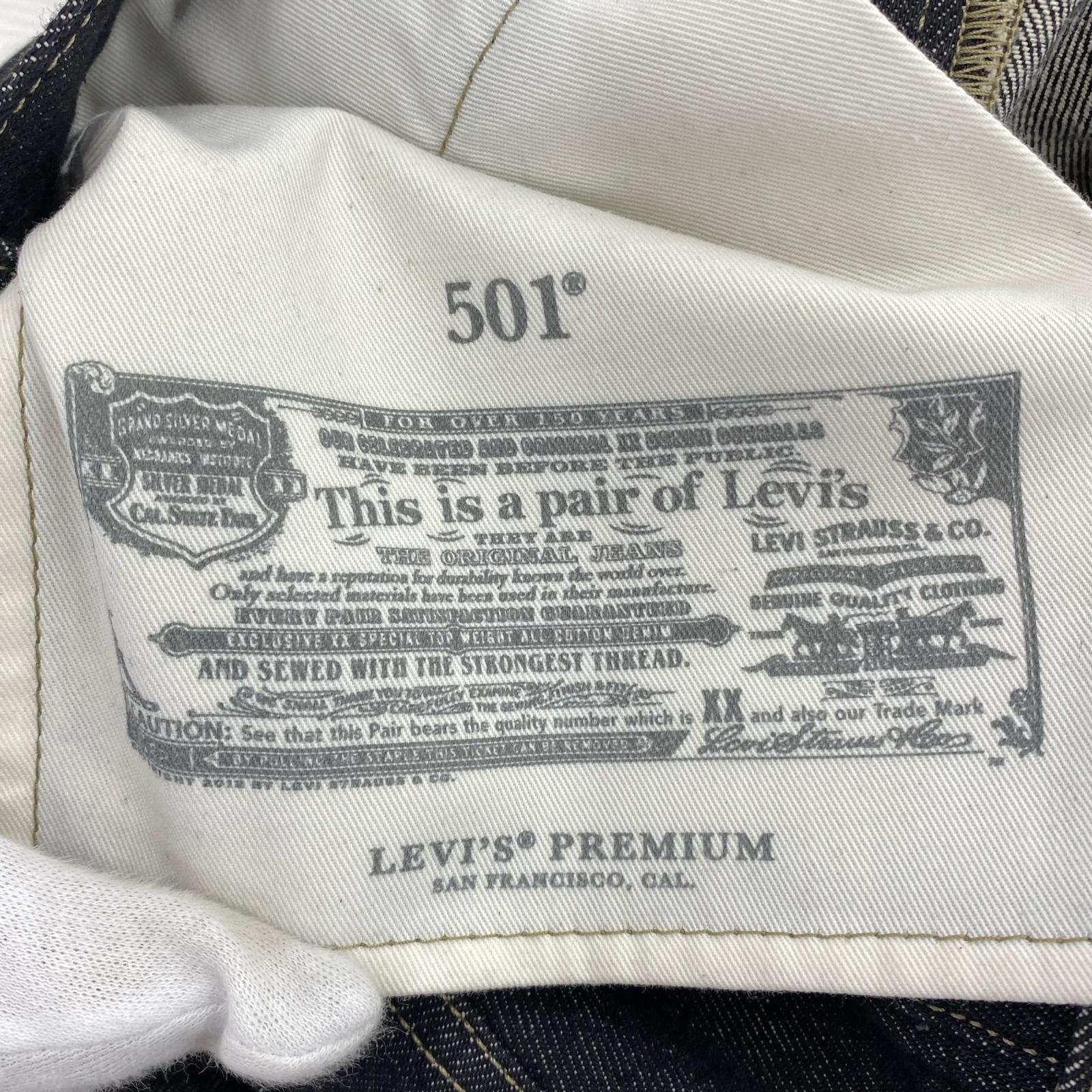 デニムパンツ PREMIUM BLACK 501 デニムパンツ W34 34 ブラック