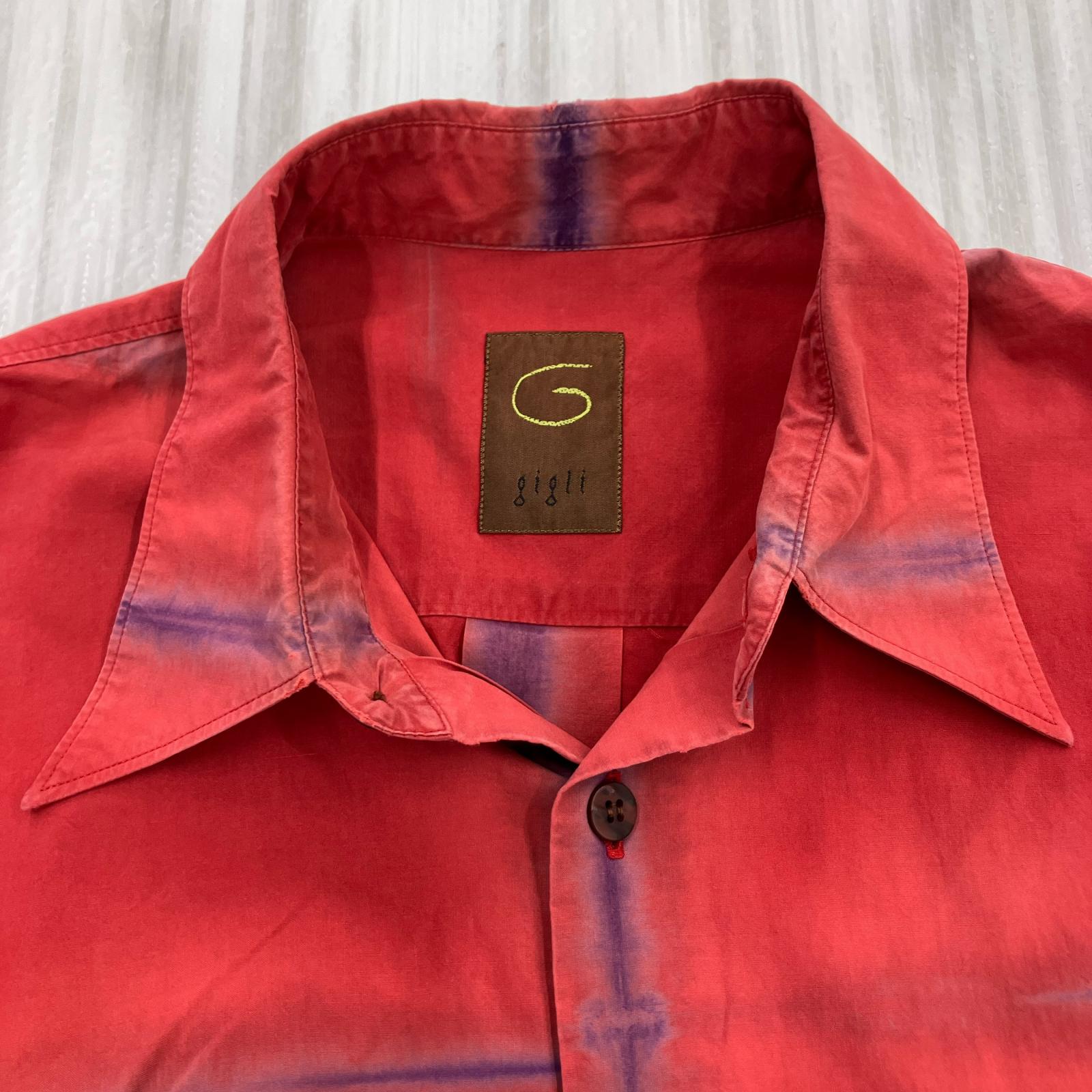 長袖シャツ gigli L/Sチェック デザインシャツ