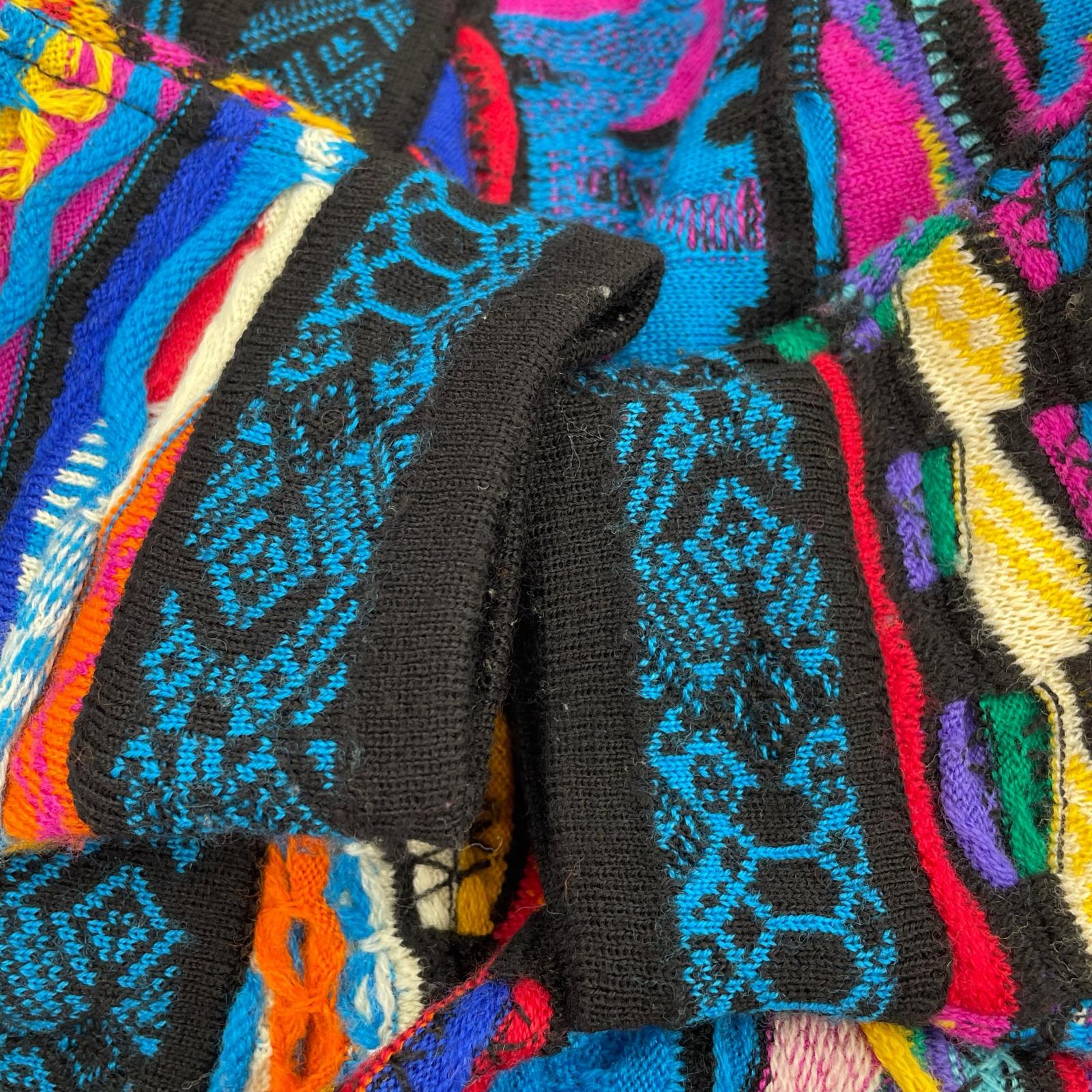 カーディガン COOGI 3Dニット AUS製 マルチカラー