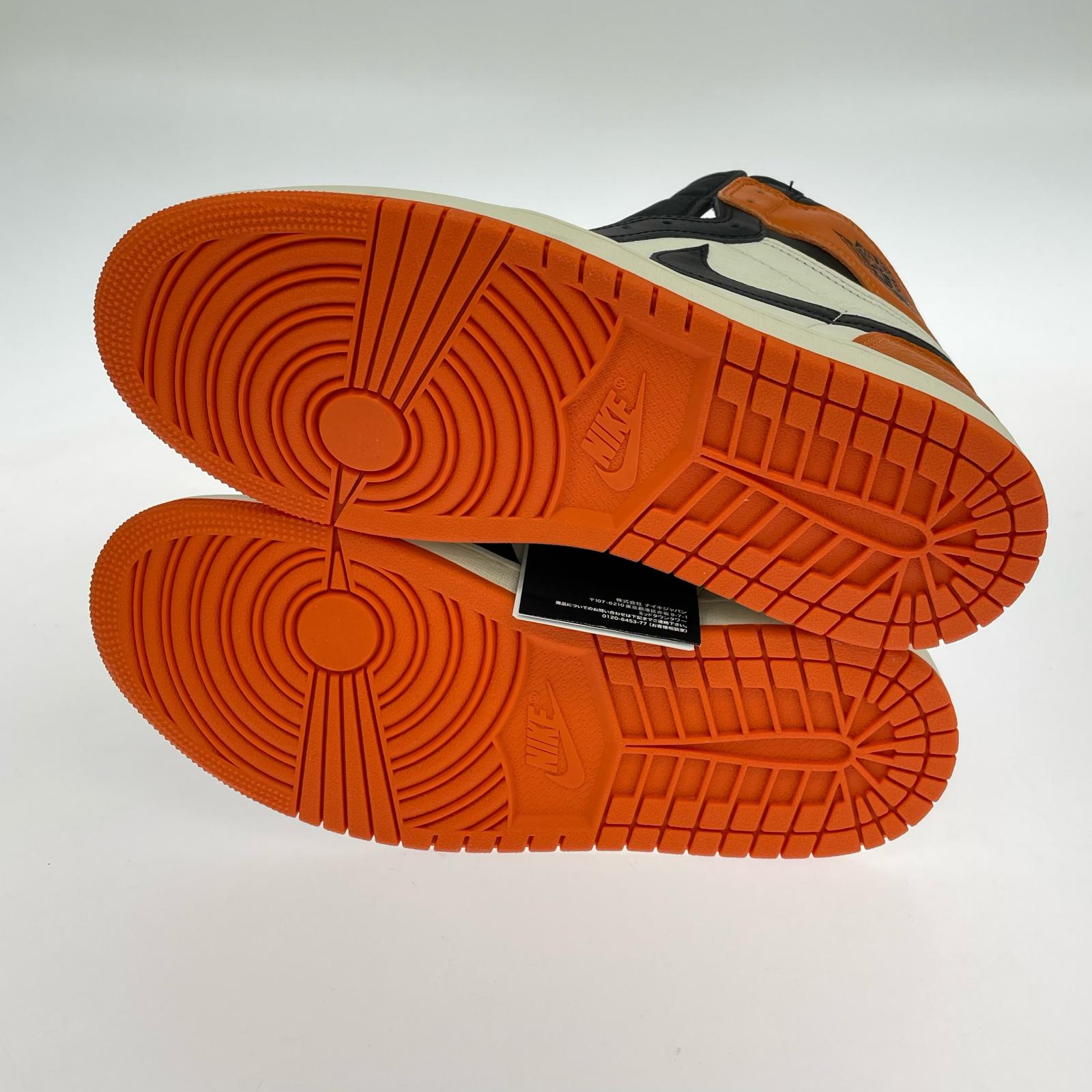 スニーカー NIKE AJ 1 RETRO HIGH OG Shattered Backboard 26.5 オレンジ 26.5cm (US8 1/2 UK8 EU43)
