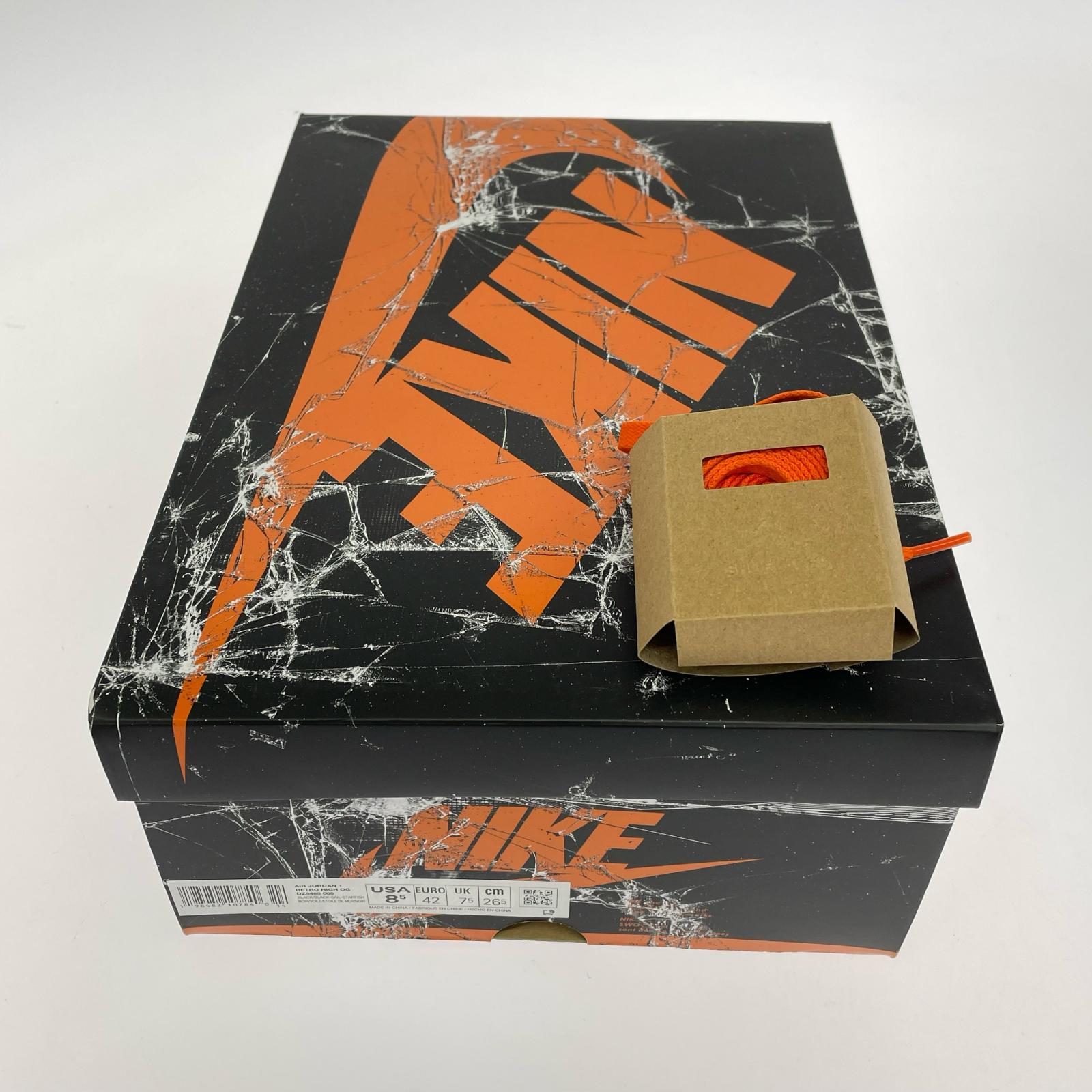 スニーカー NIKE AJ 1 RETRO HIGH OG Shattered Backboard 26.5 オレンジ 26.5cm (US8 1/2 UK8 EU43)