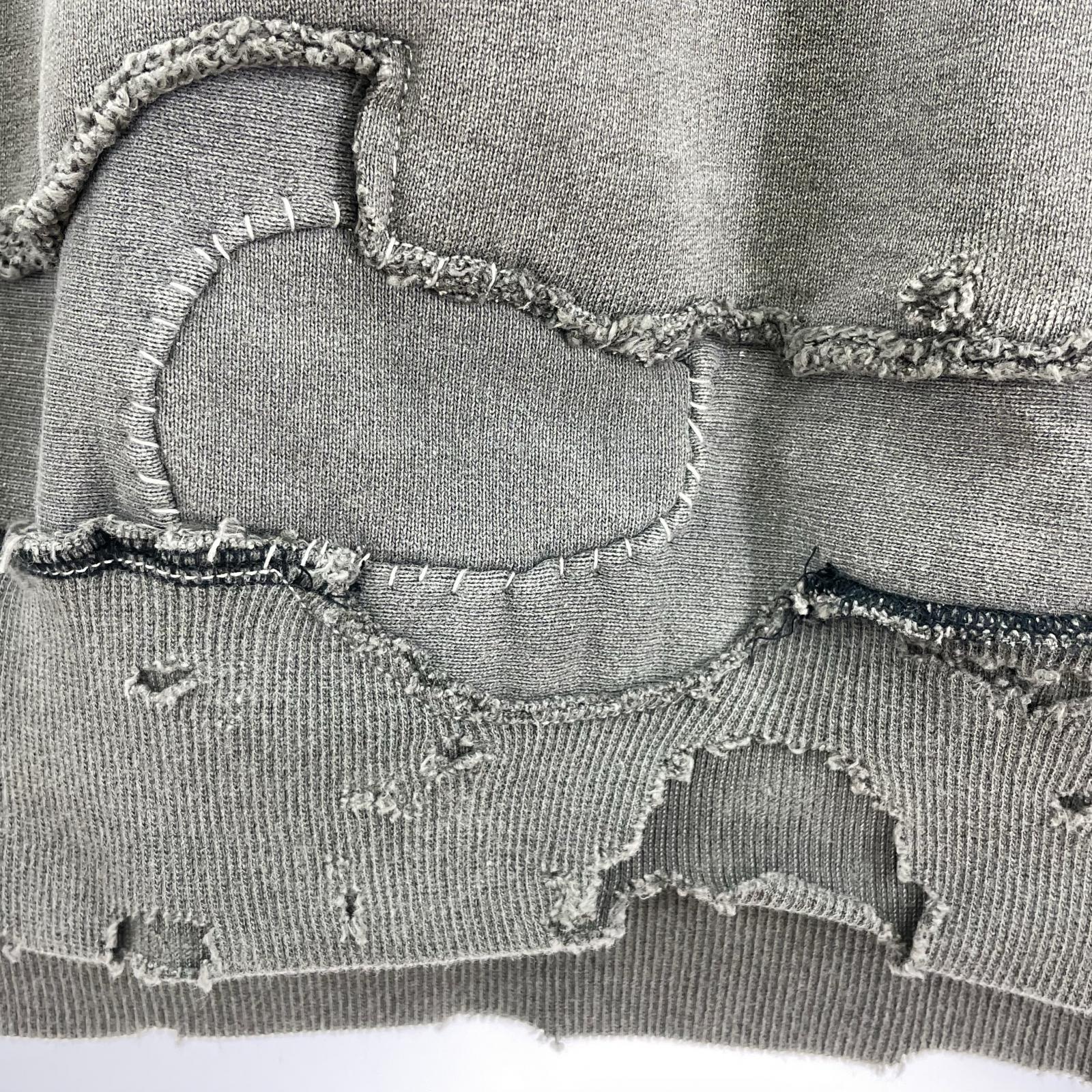パーカー concause W-V AFTER HOODIE 加工後付けパーカー 5 グレー 5 グレー