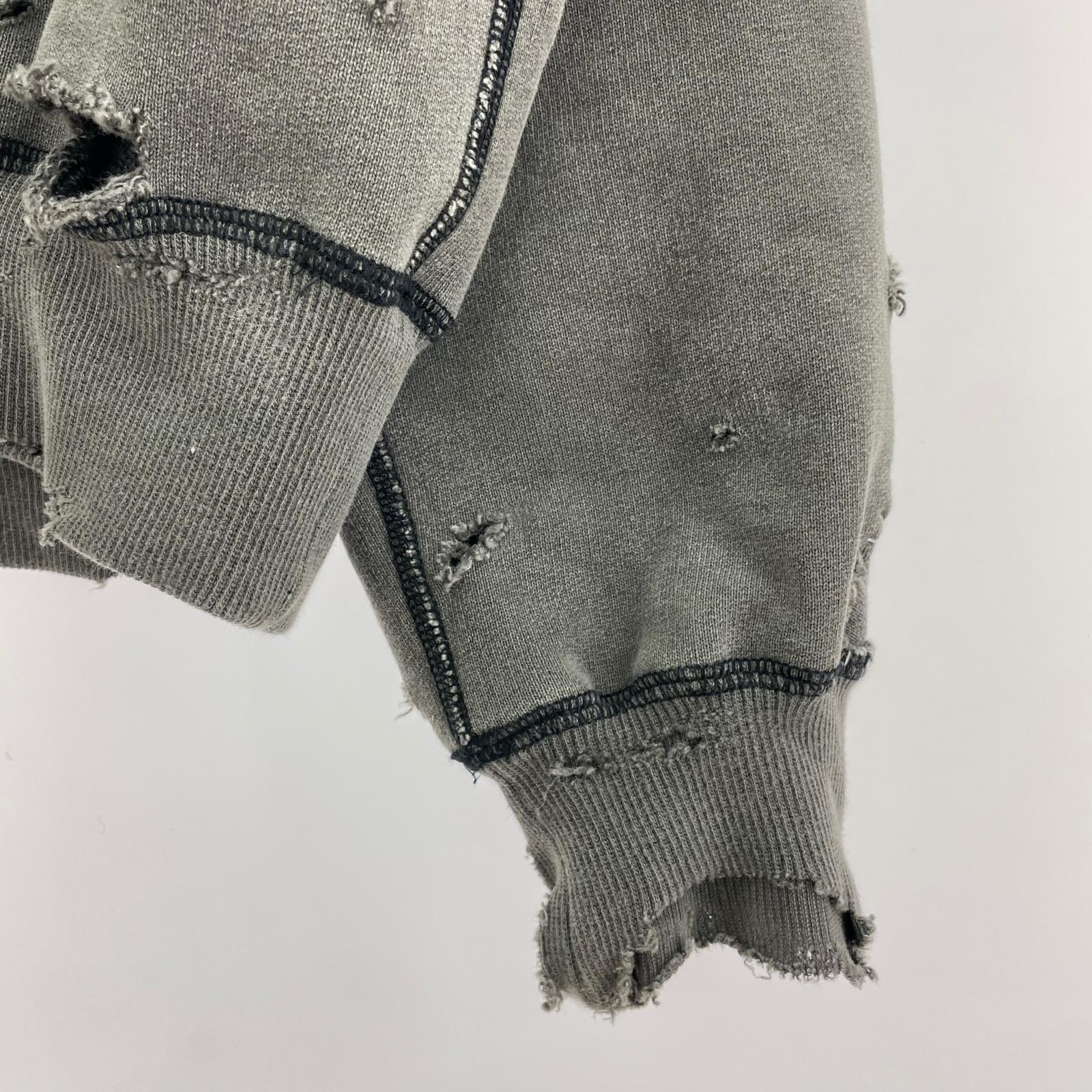 パーカー concause W-V AFTER HOODIE 加工後付けパーカー 5 グレー 5 グレー
