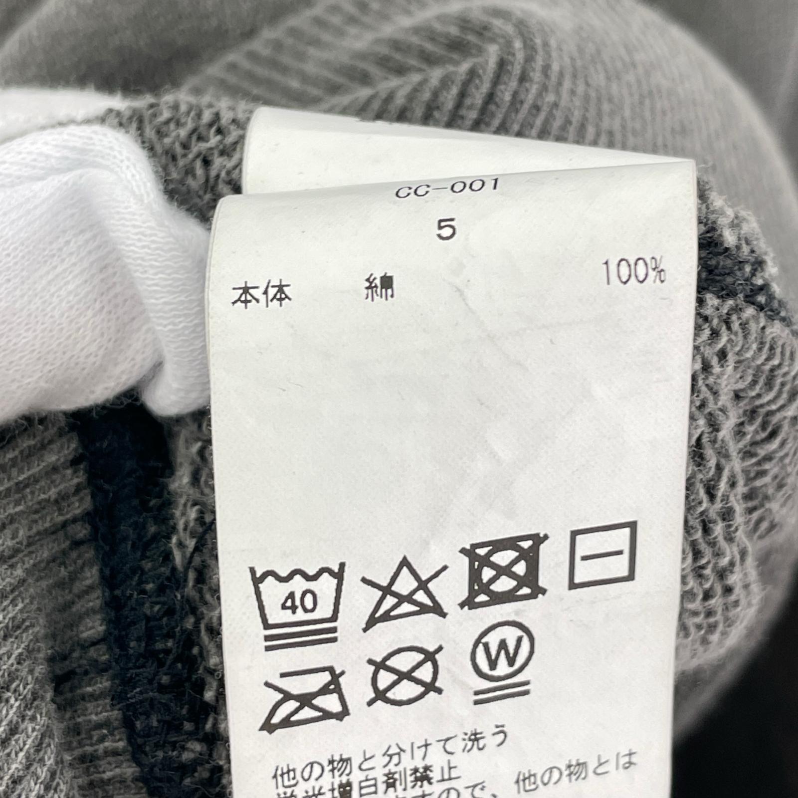 パーカー concause W-V AFTER HOODIE 加工後付けパーカー 5 グレー 5 グレー