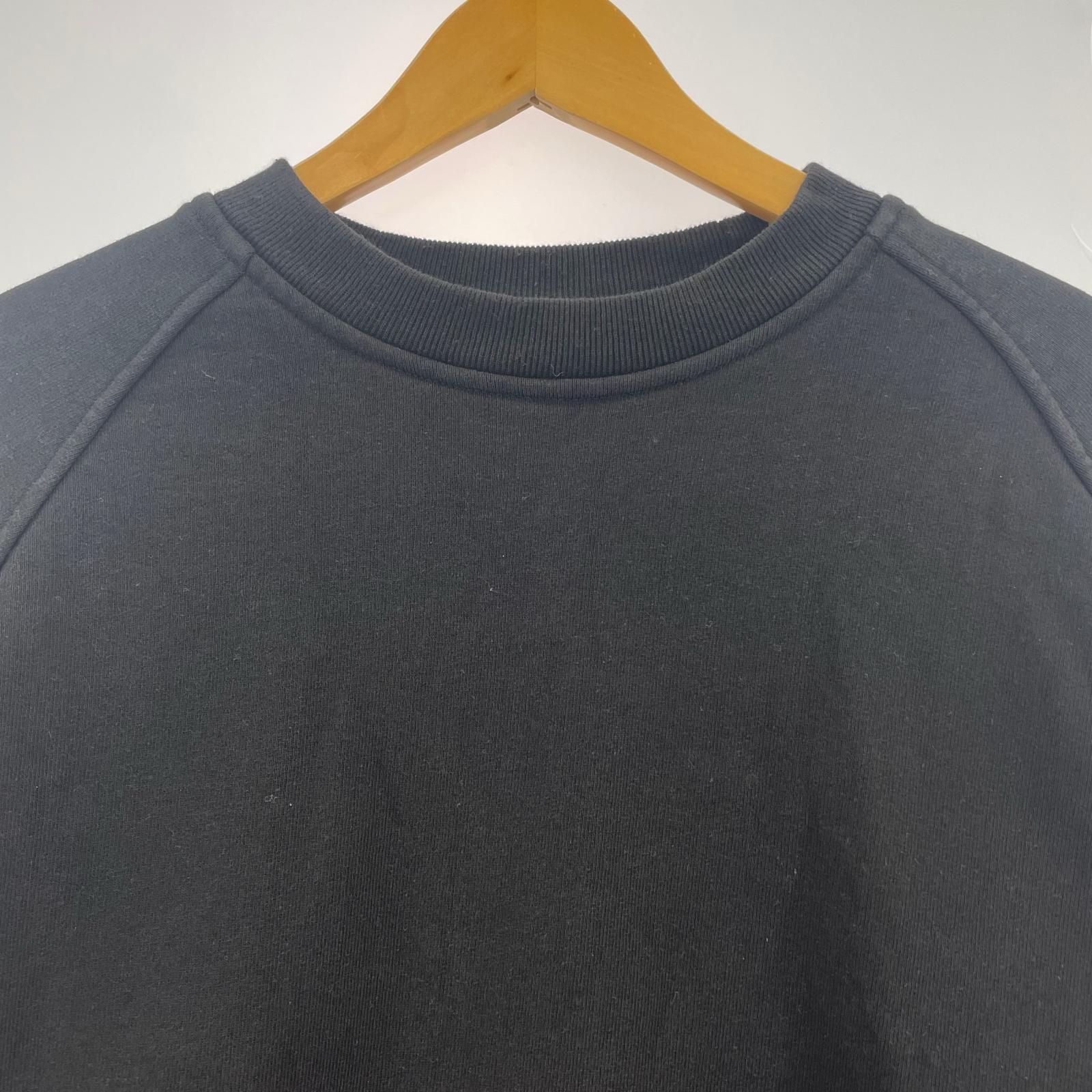 スウェット 24SS コットン裏毛 クルーネック 黒 (3) 3 ブラック