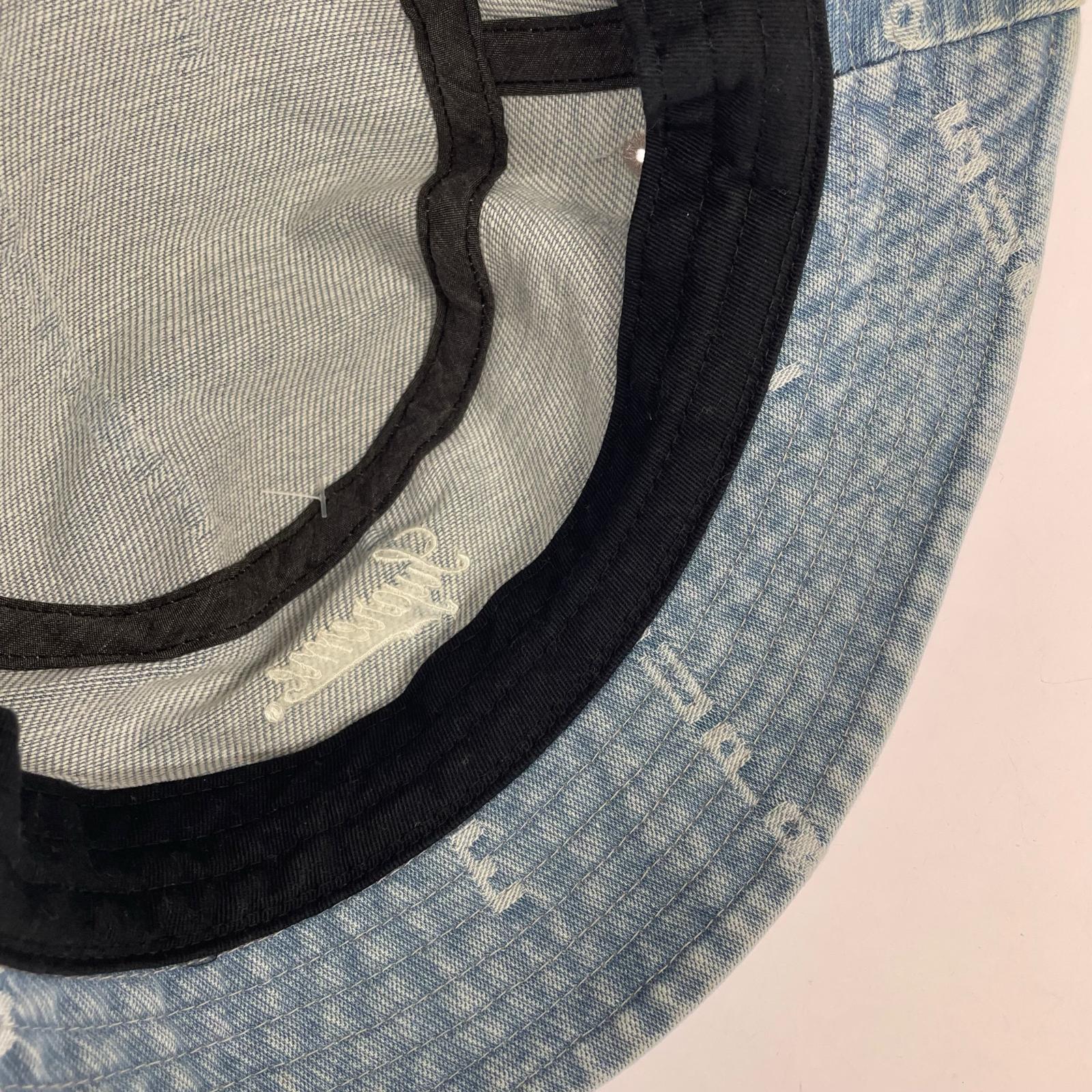 ハット Supreme 20AW LOGO STRIPEE JACQUARD DENIM CRUSHER デニムバケットハット サックス