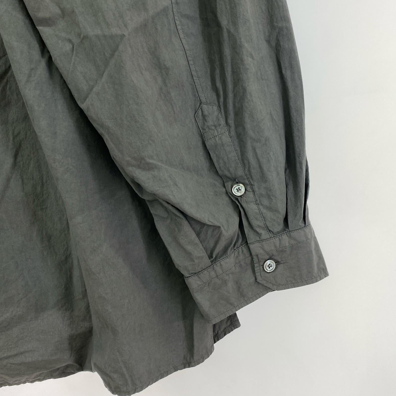 長袖シャツ 25SS DYED SHRINK OVER SHIRT 2 グレー