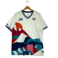 半袖Ｔシャツ ×Parra 東京オリンピック USA メッシュ 白 L CT6072-100 L ホワイト
