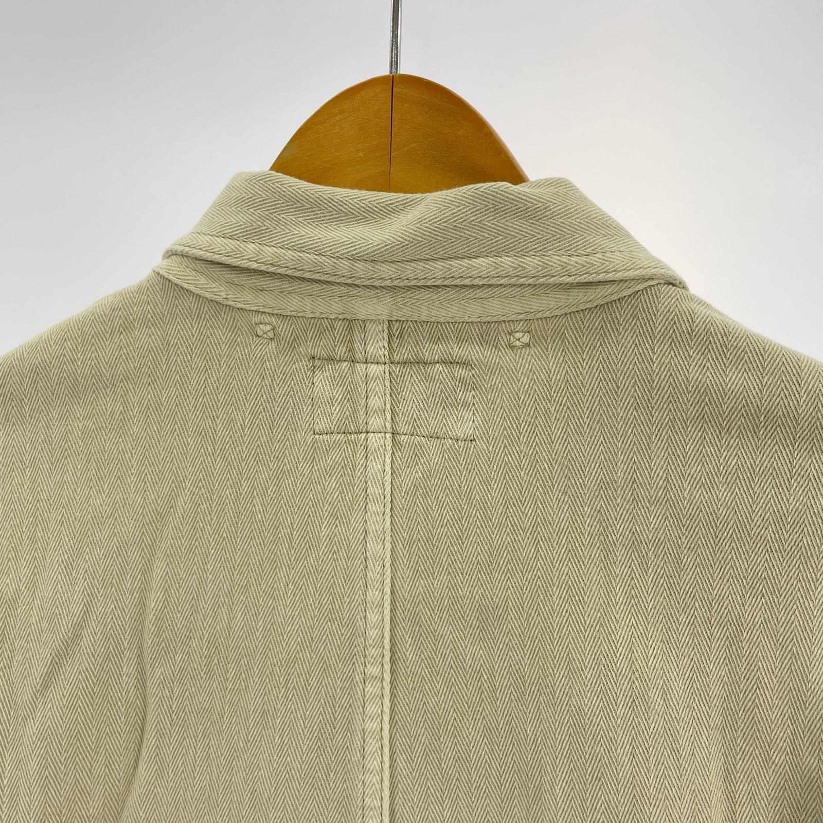 ジャケット RRL ガーメントダイドニット ヘリンボーン ショップコート S ベージュ