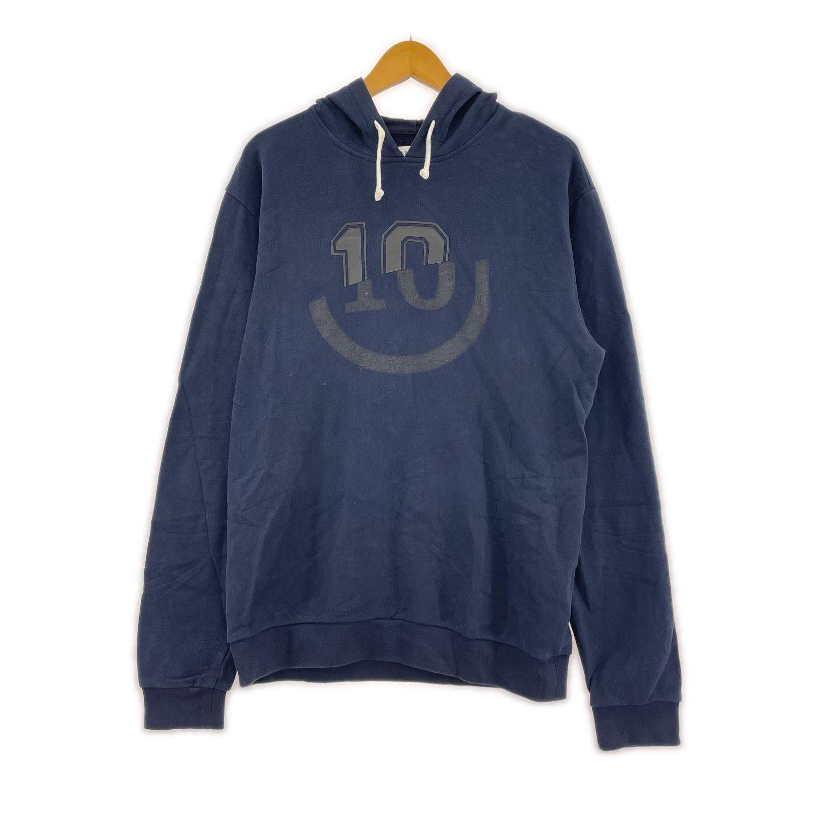 パーカー MAISON MARGIELA 10 プリントPOパーカー 48 ネイビー 48 ネイビー