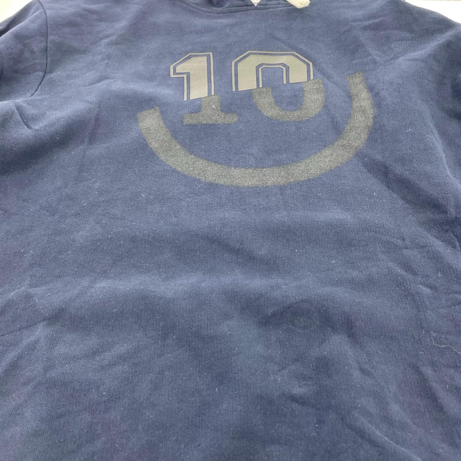 パーカー MAISON MARGIELA 10 プリントPOパーカー 48 ネイビー 48 ネイビー