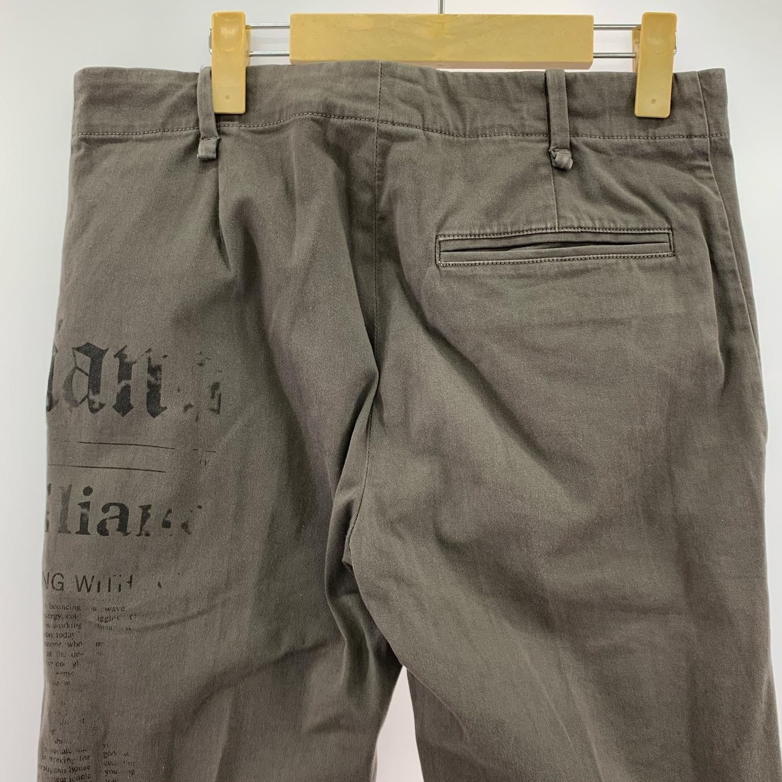 パンツ GALLIANO ニュースペーパーパンツ 30/44 グレー系 30