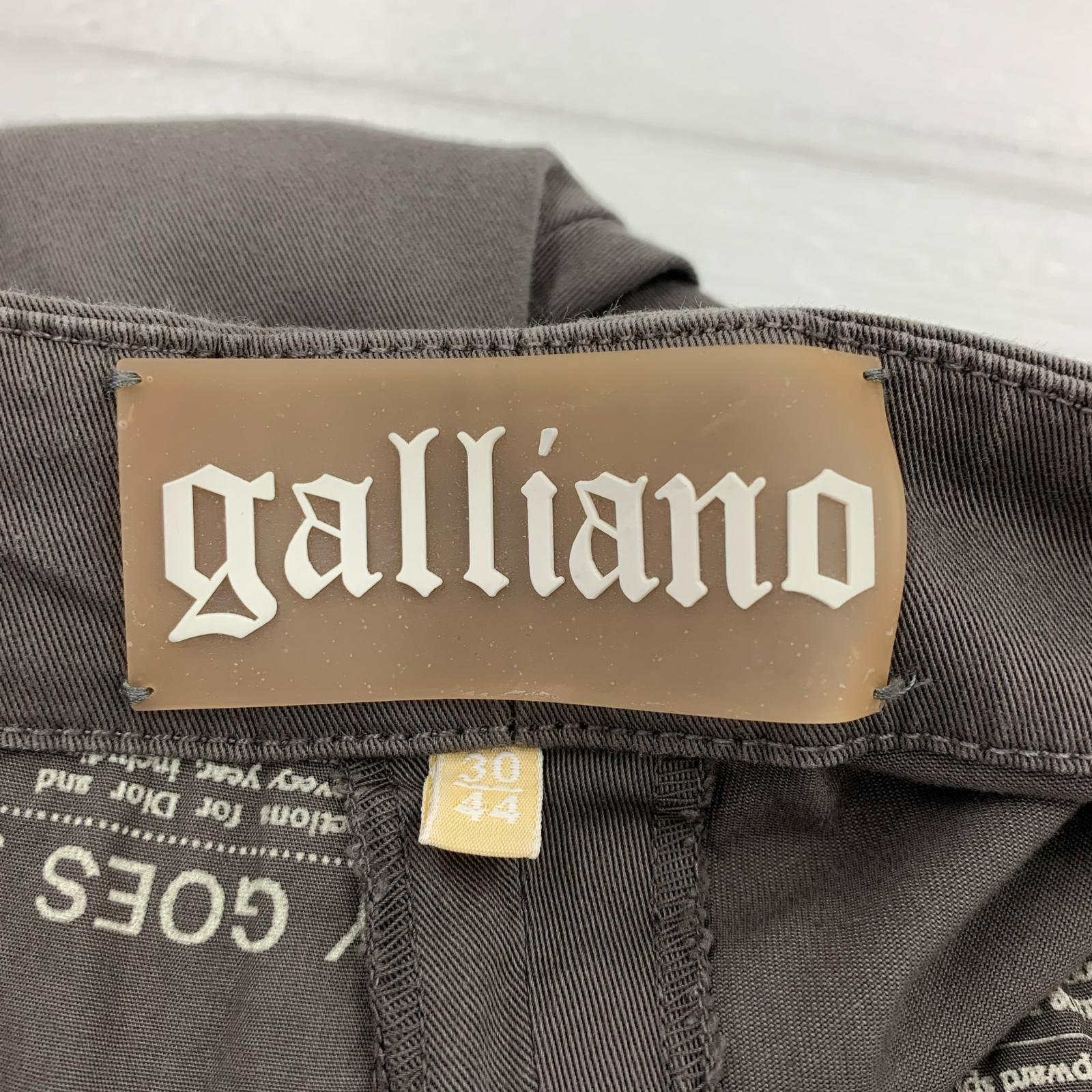 パンツ GALLIANO ニュースペーパーパンツ 30/44 グレー系 30