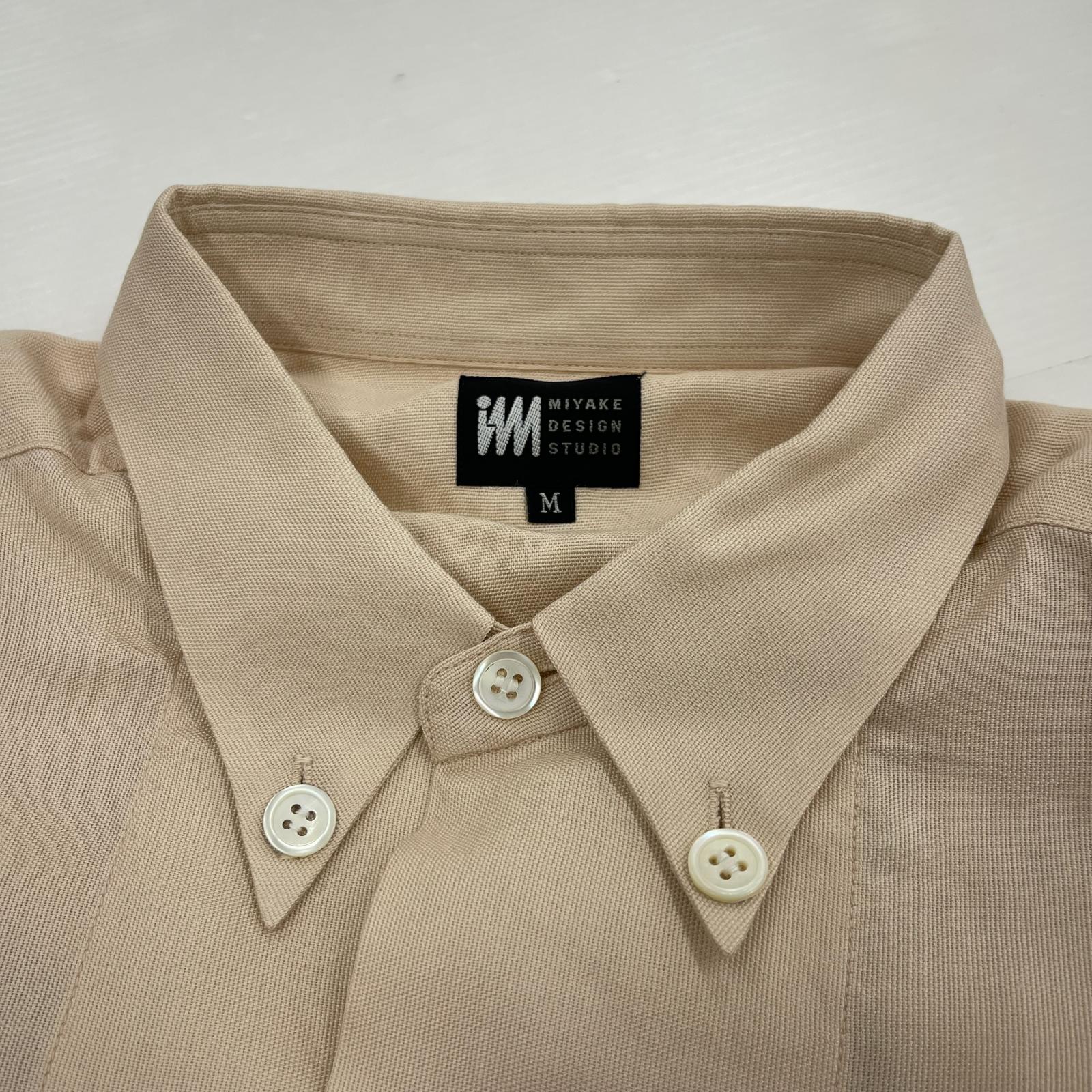 長袖シャツ ISSEY MIYAKE IM レーヨン デザインシャツ ピンク M ピンク