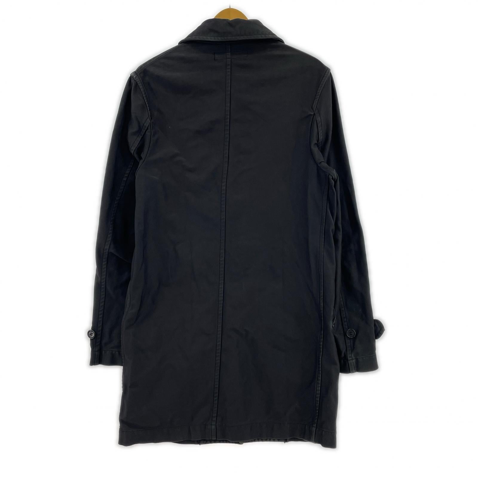 ジャケット COMME des GARCONS SHIRT 製品染ステンカラーコート XS ブラック ブラック