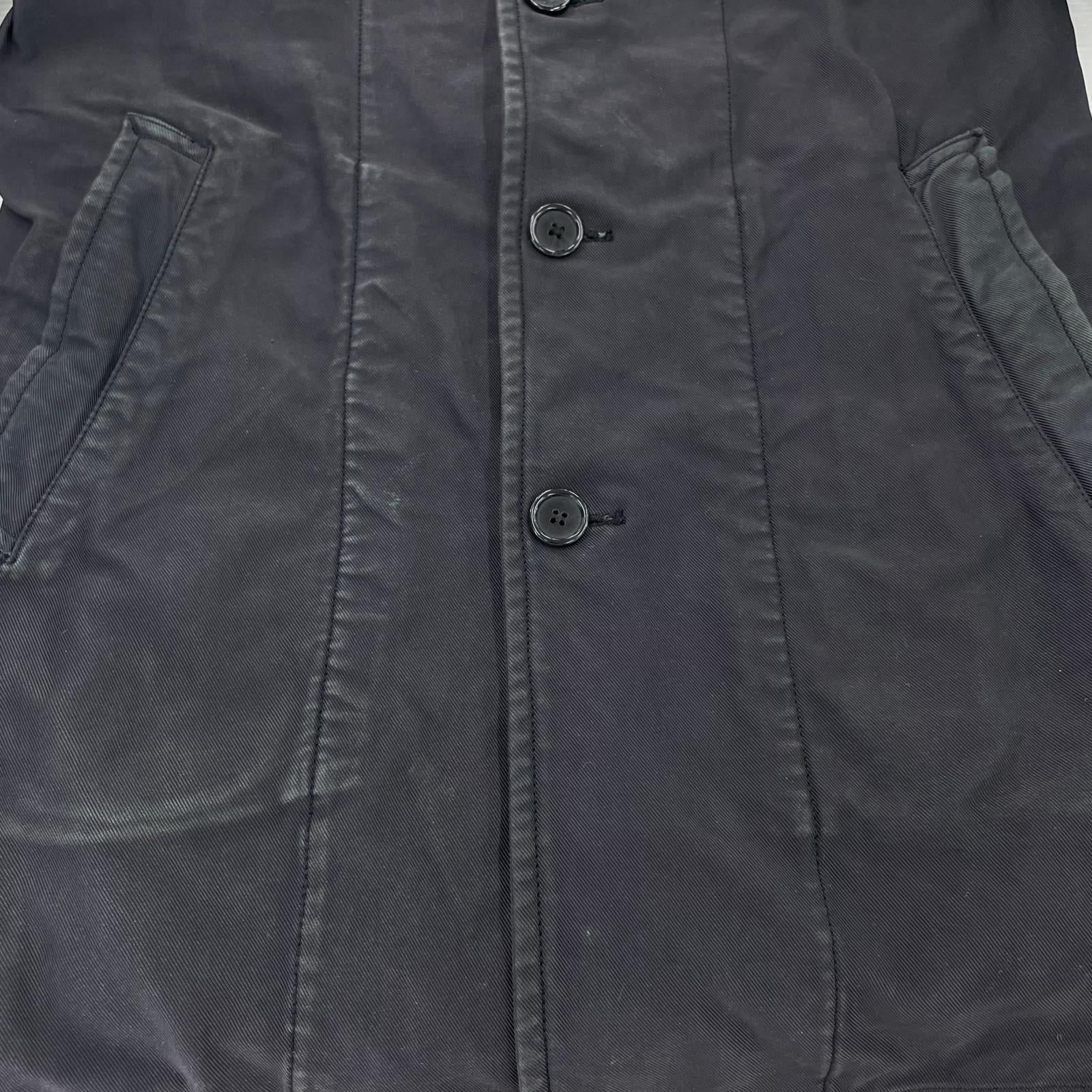 ジャケット COMME des GARCONS SHIRT 製品染ステンカラーコート XS ブラック ブラック
