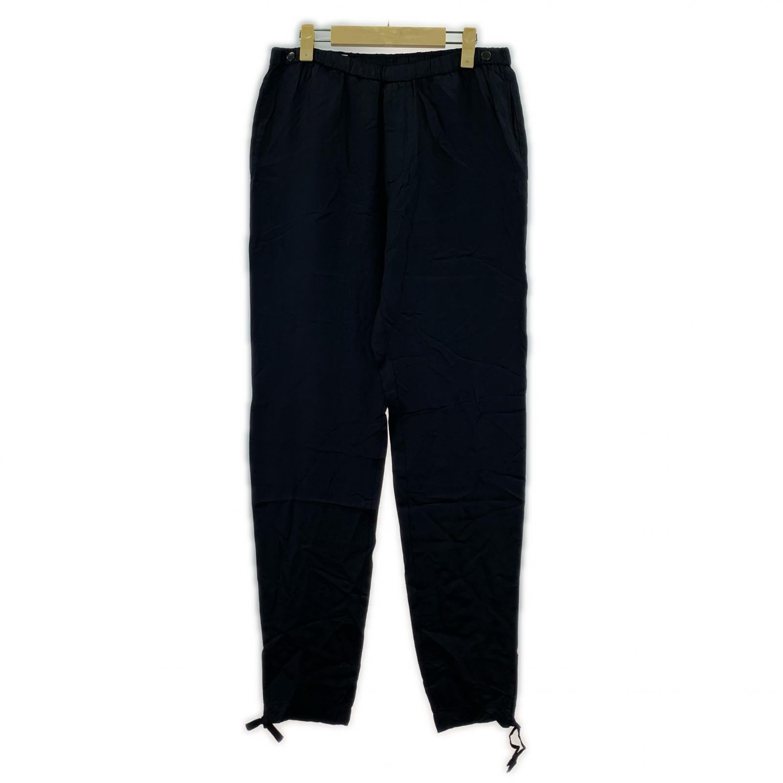 パンツ DRIES VAN NOTEN レーヨン×キュプラ イージーパンツ 48 ネイビー 48 ネイビー