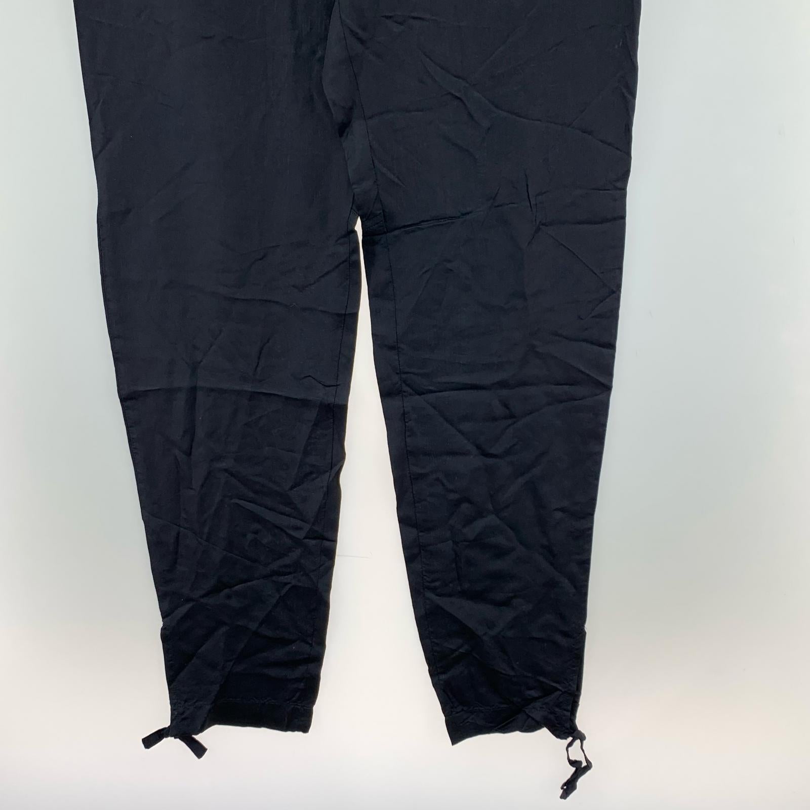 パンツ DRIES VAN NOTEN レーヨン×キュプラ イージーパンツ 48 ネイビー 48 ネイビー