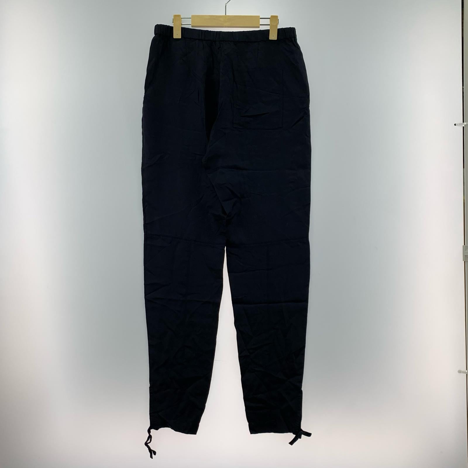 パンツ DRIES VAN NOTEN レーヨン×キュプラ イージーパンツ 48 ネイビー 48 ネイビー