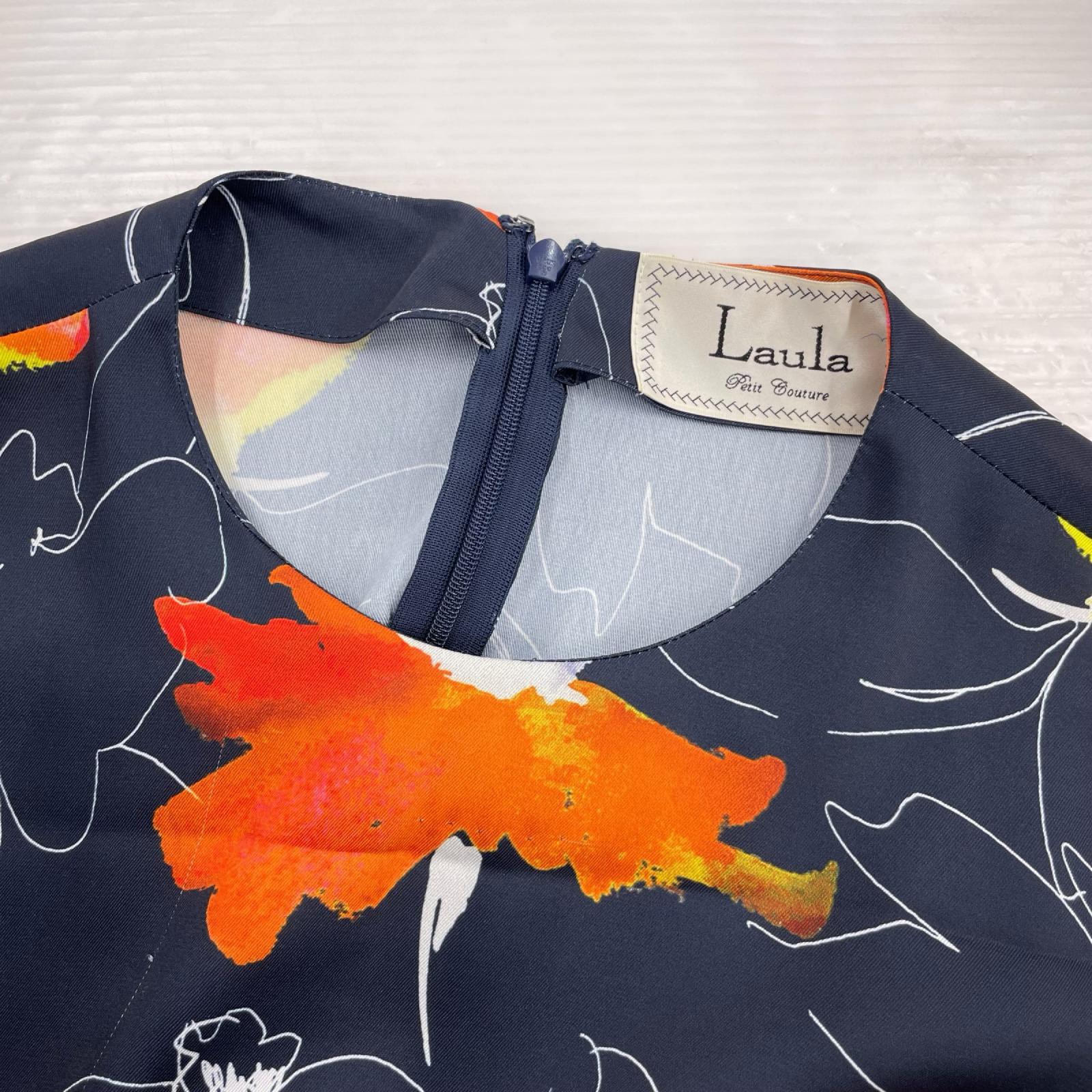 ワンピース Laula 半袖ワンピース 1 ネイビー