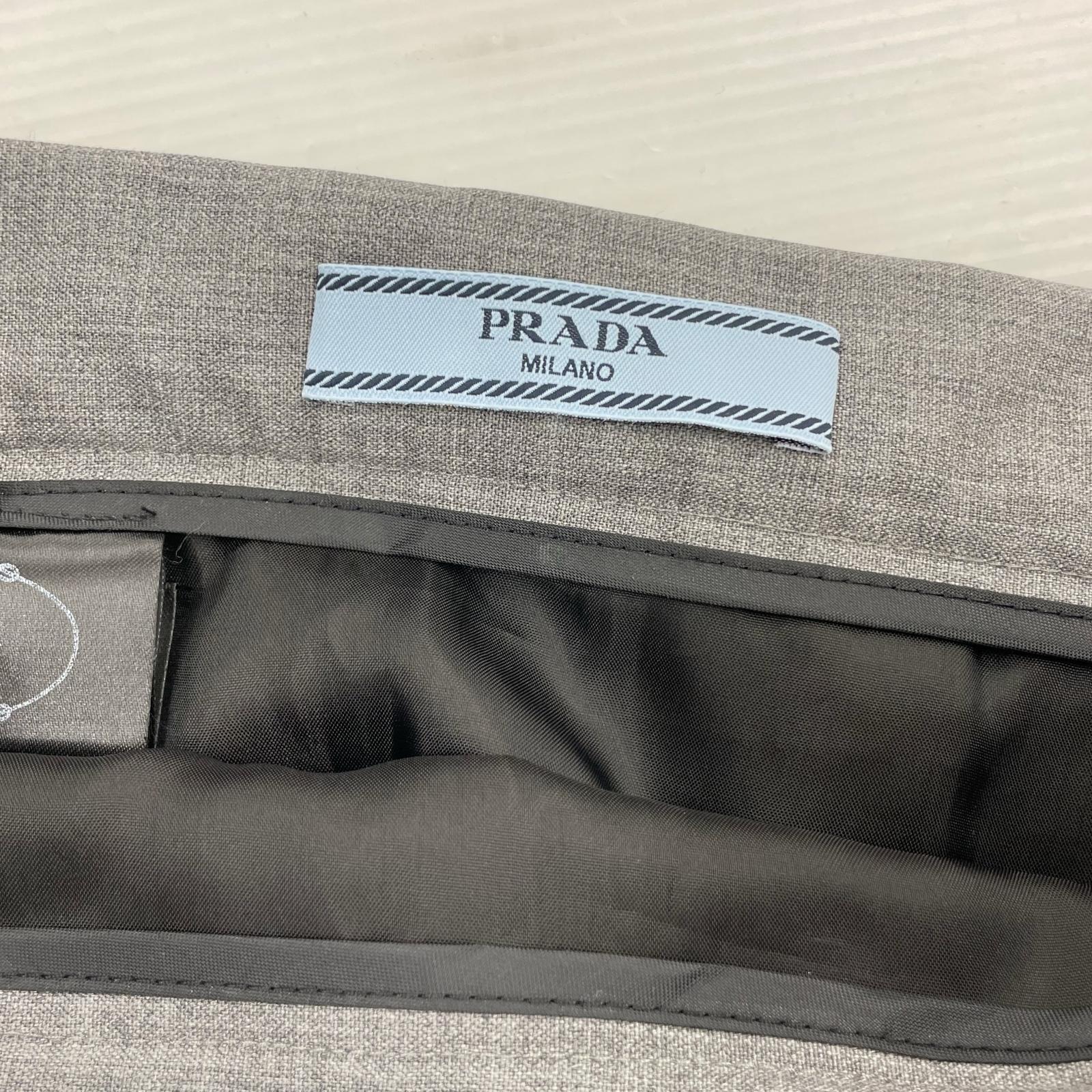 24AW Wool Pleats Skirt 36 GRY