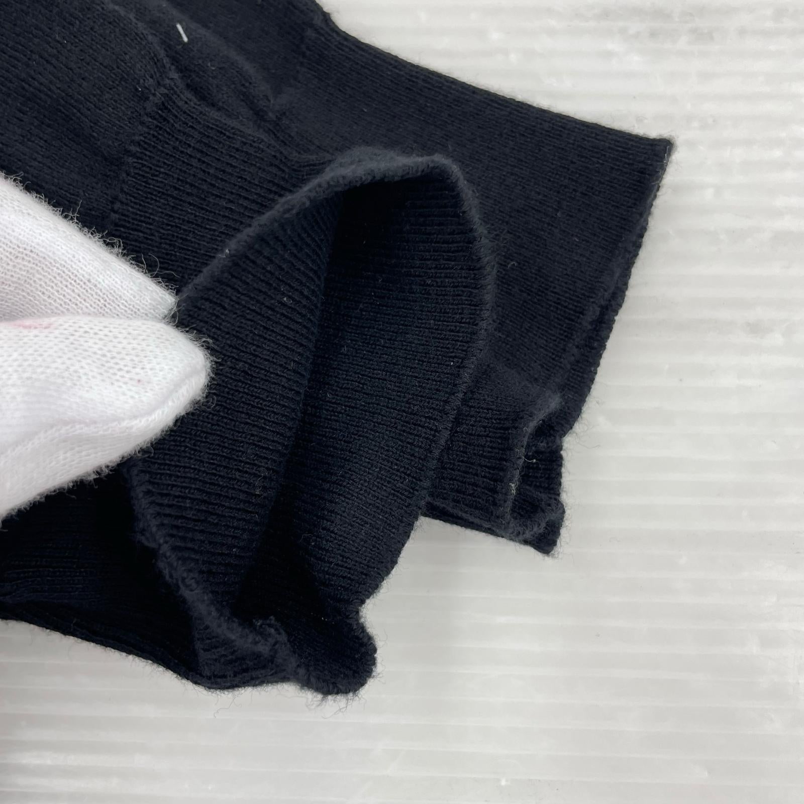 22AW Wool Crew Neck Knit 50 BLK