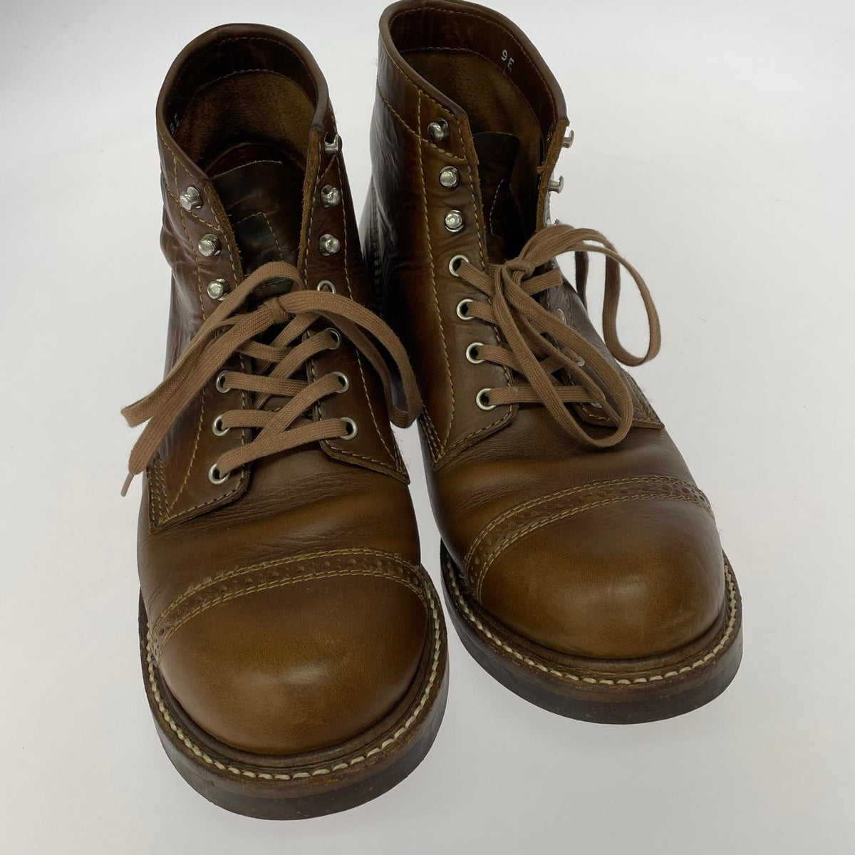 ブーツ COMBAT BOOTS HORWEEN LEATHER CXL 9E ブラウン ブラウン