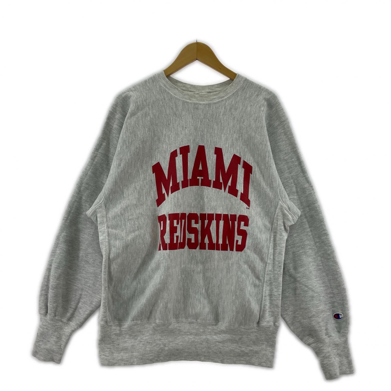 スウェット Champion リバースウィーブ カレッジロゴ グレー (L) L グレー