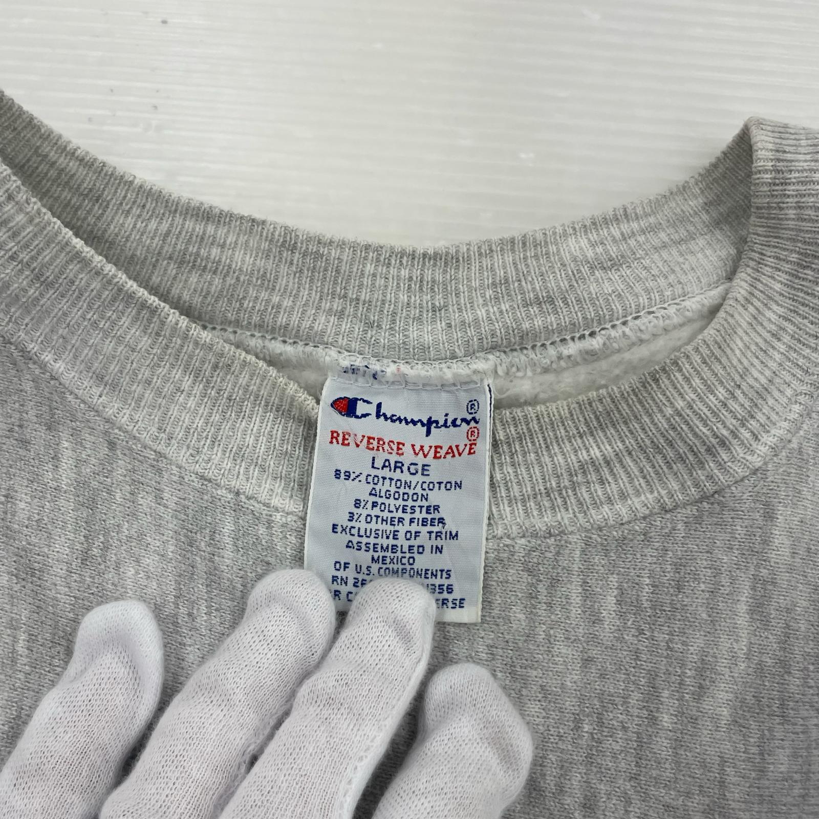 スウェット Champion リバースウィーブ カレッジロゴ グレー (L) L グレー