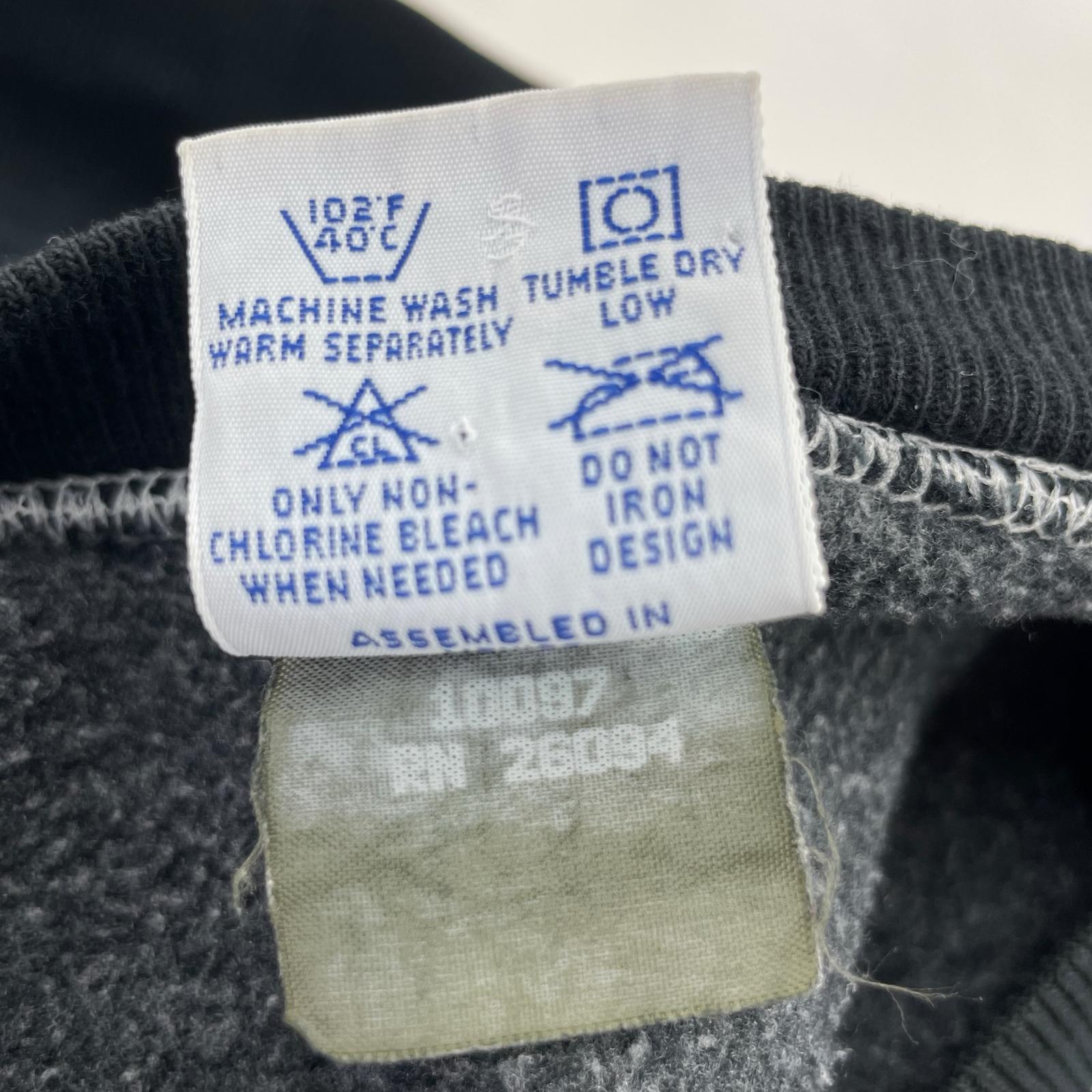 スウェット Champion リバースウィーブ カレッジロゴ 後染め (L) L ブラック