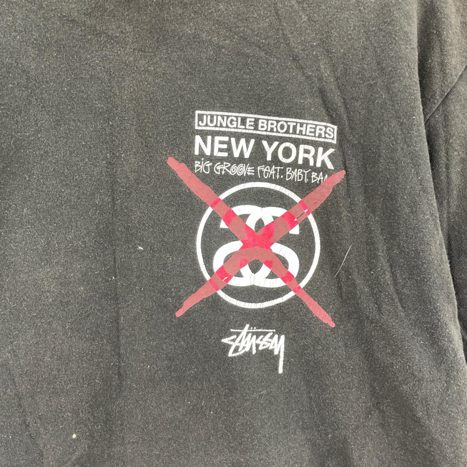 半袖Ｔシャツ STUSSY×Jungle Brothers S/S TEE 黒 (M) M ブラック
