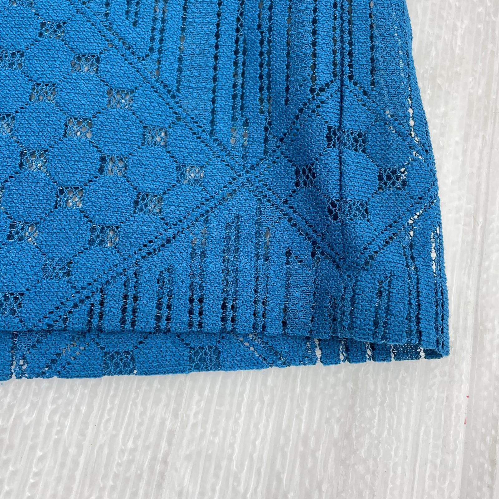 半袖シャツ 20aw lace shirts L L ブルー