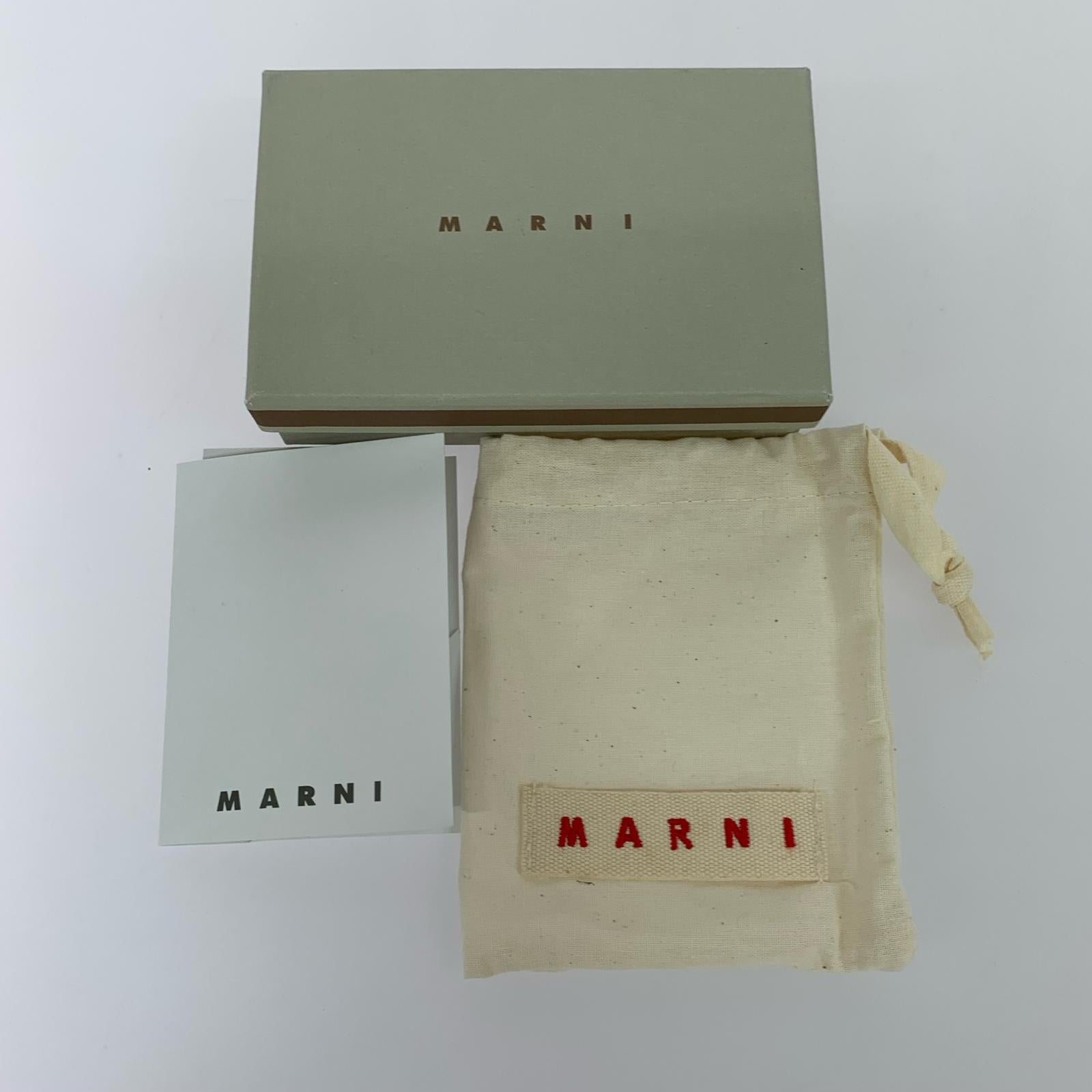 コンパクトウォレット MARNI トランク バイフォールド コンパクトウォレット マルチカラー マルチカラー