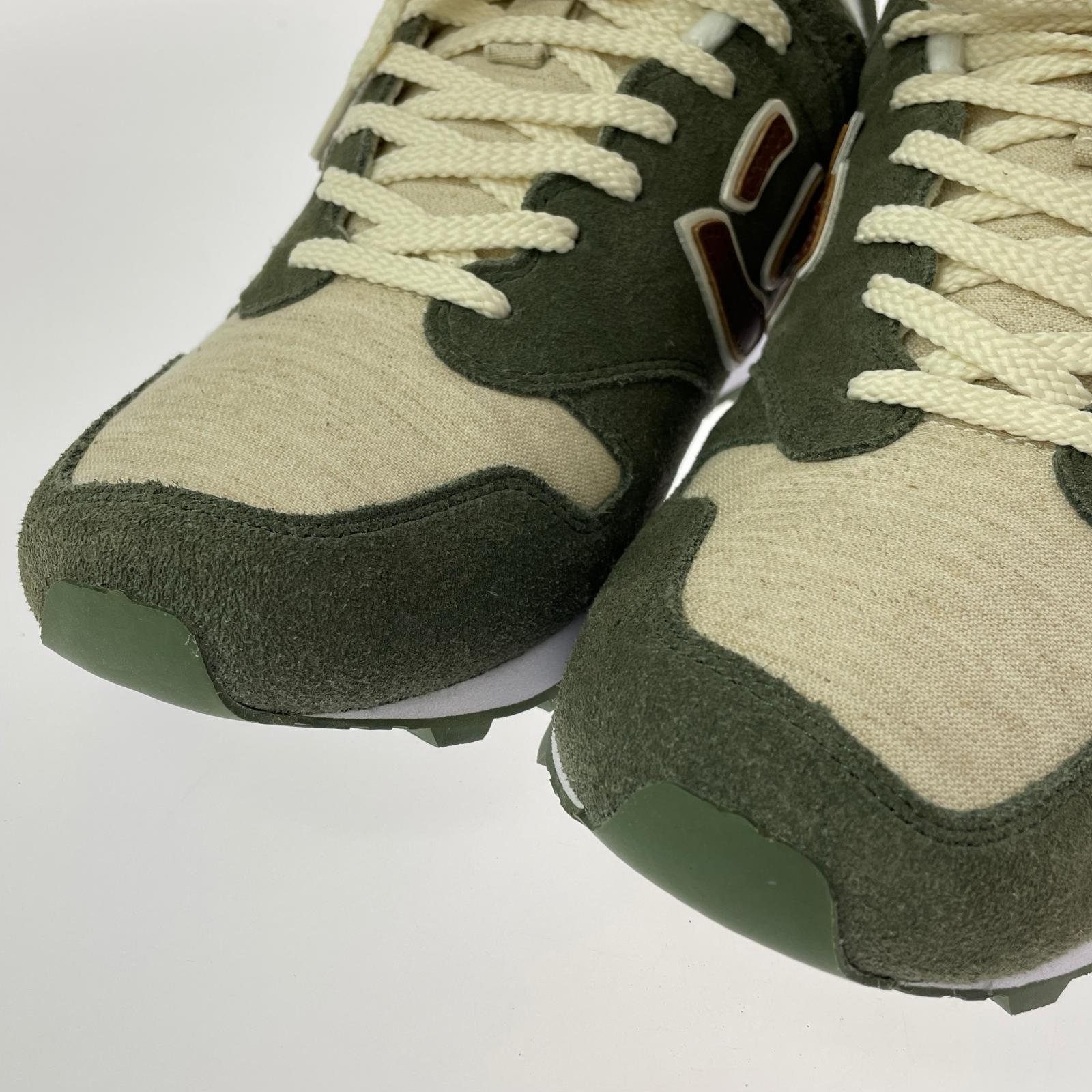 スニーカー Linen×Olive 28cm (US10 UK9 1/2 EU46)