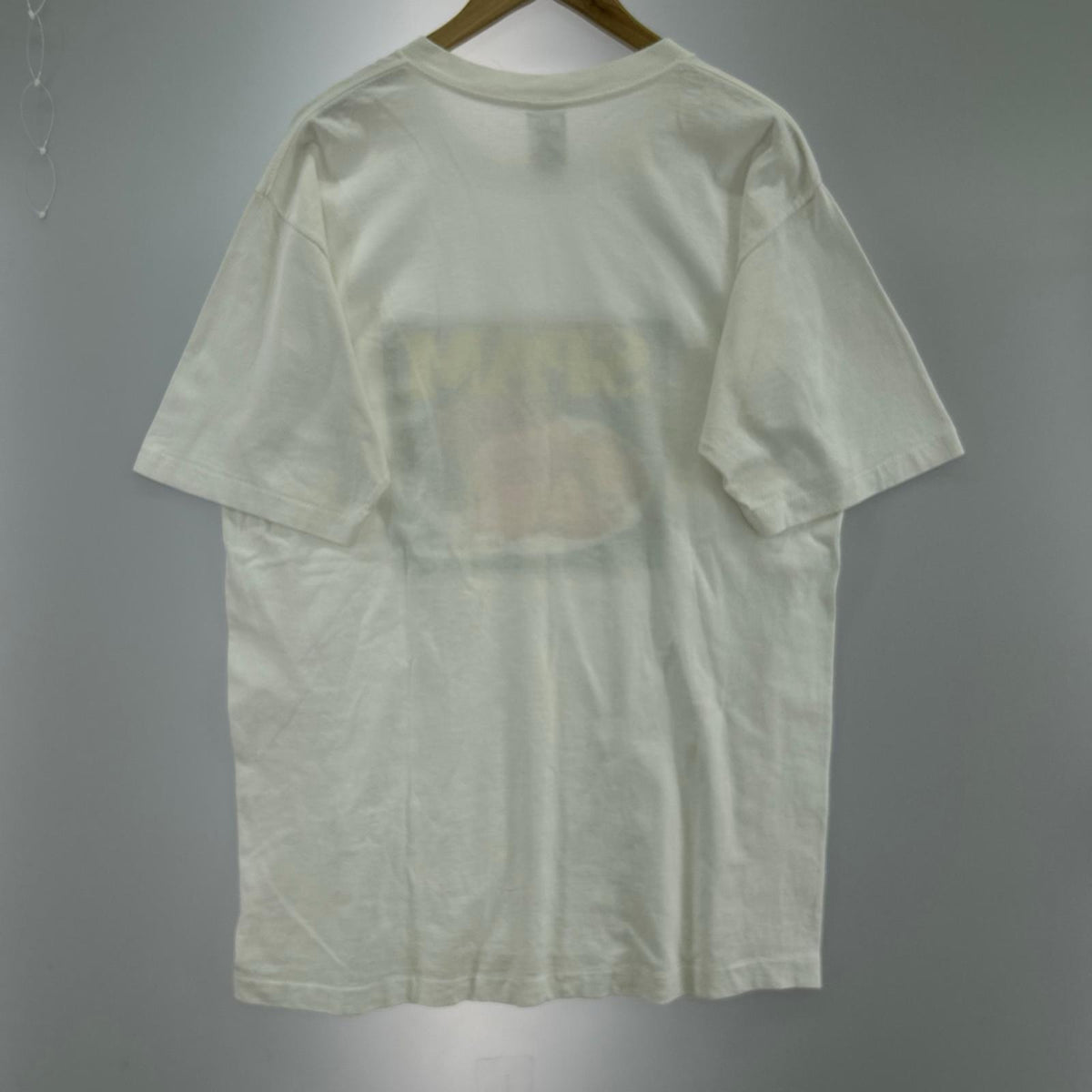 半袖Ｔシャツ 90s Savvyﾎﾞﾃﾞｨ SPAMﾌﾟﾘﾝﾄ USA製 L L ホワイト