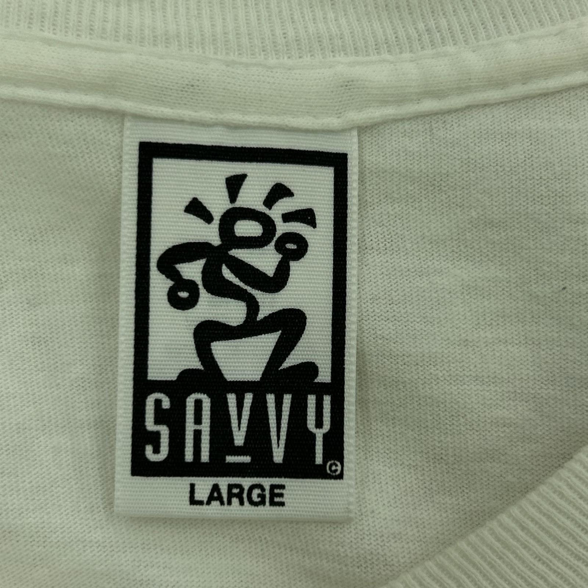 半袖Ｔシャツ 90s Savvyﾎﾞﾃﾞｨ SPAMﾌﾟﾘﾝﾄ USA製 L L ホワイト