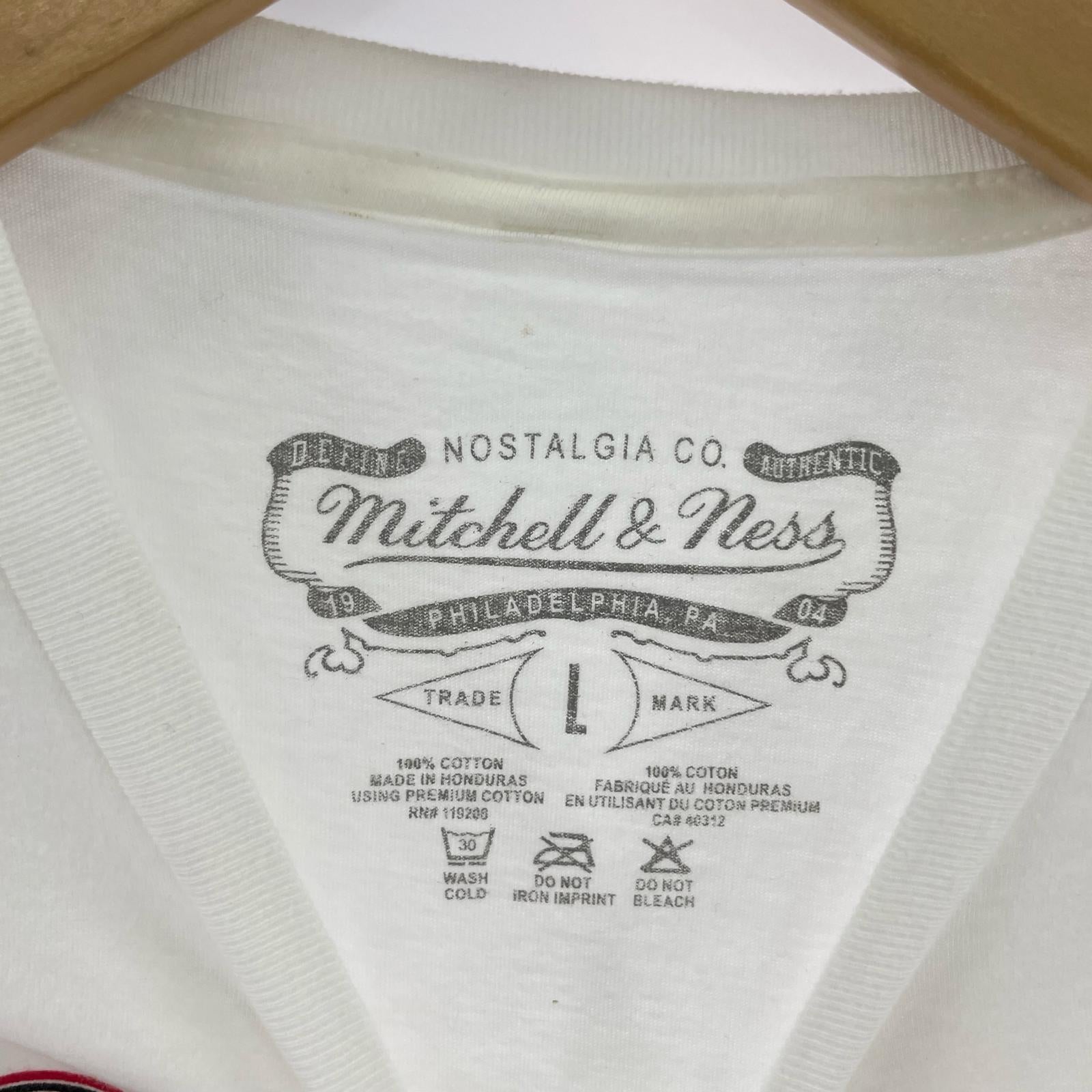 半袖Ｔシャツ mitchell&ness アレン・アンバーソン S/S TEE 白 (L) L ホワイト