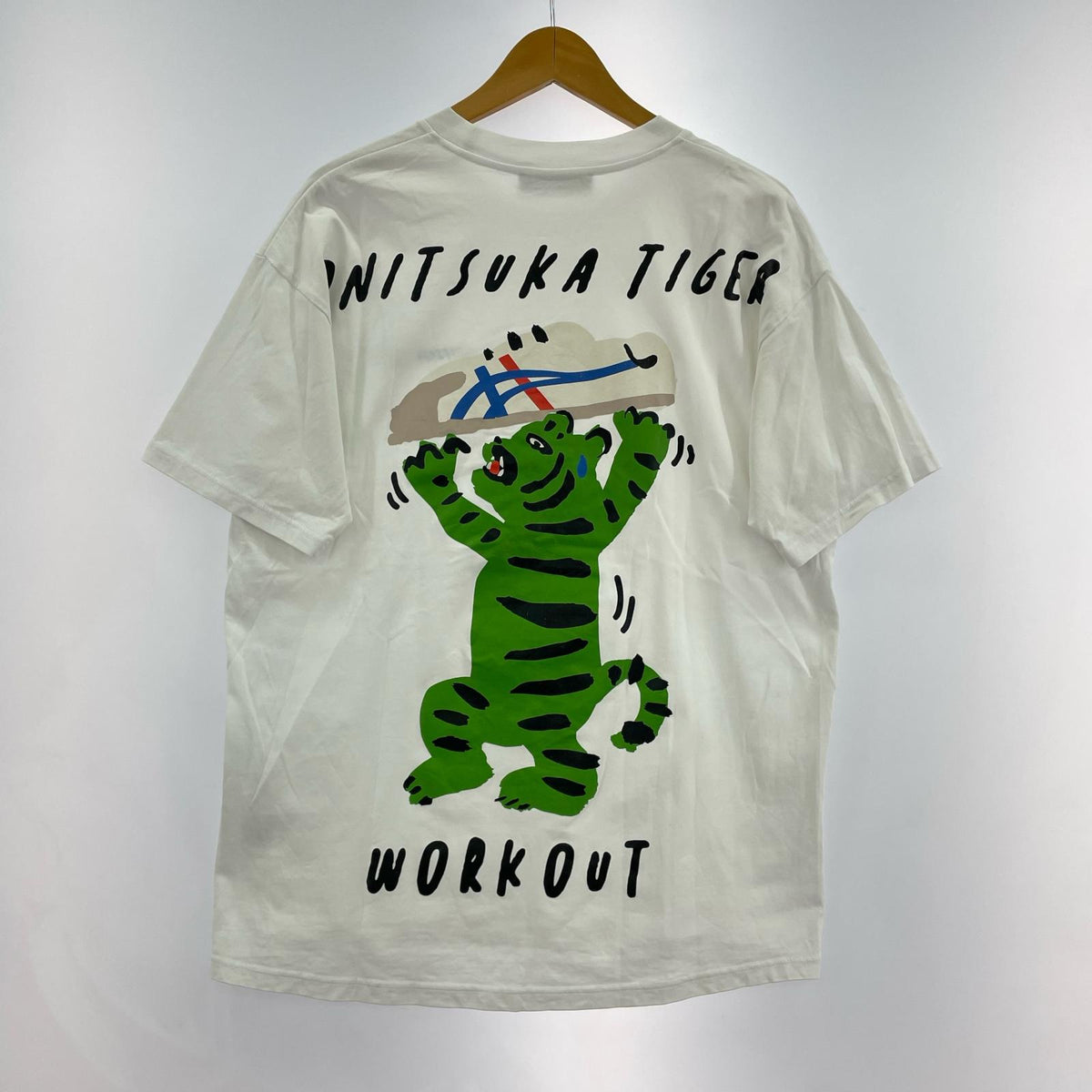 半袖Ｔシャツ ONITSUKA TIGER 白グラフィックTシャツ S ホワイト