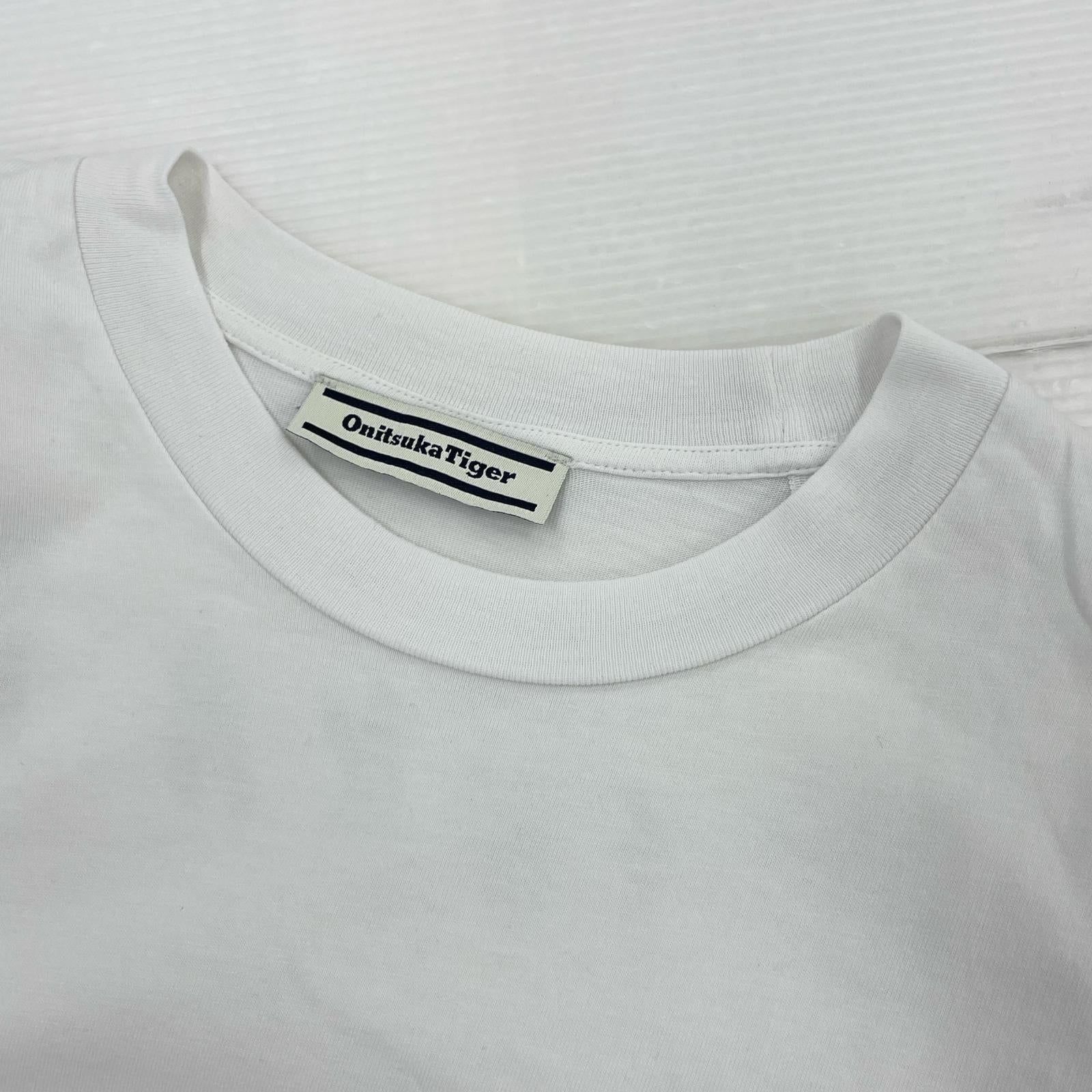 半袖Ｔシャツ ONITSUKA TIGER 白グラフィックTシャツ S ホワイト
