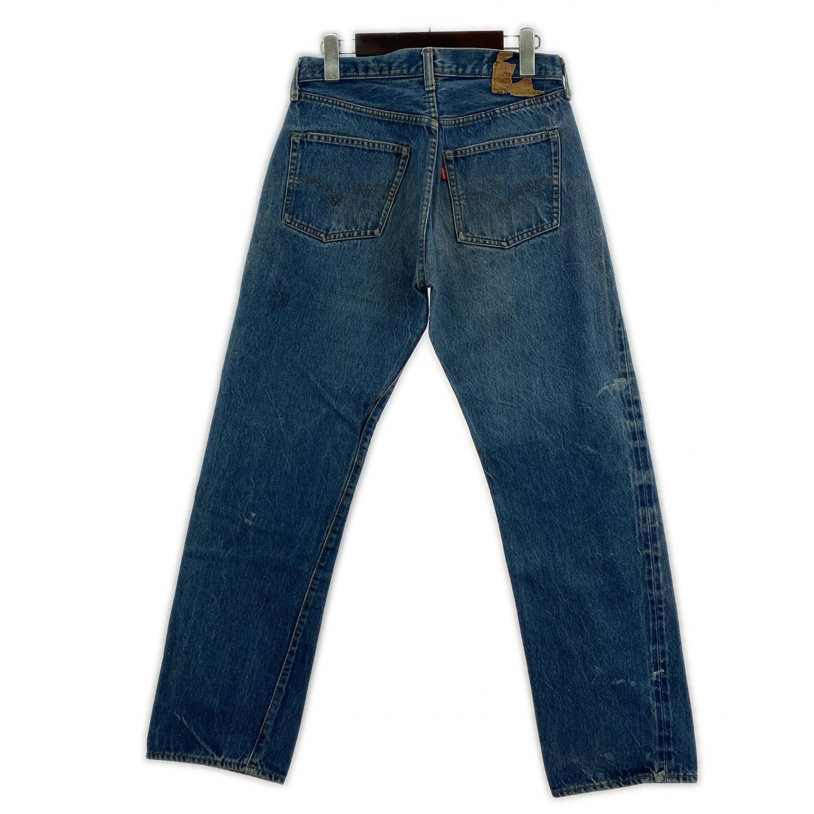 デニムパンツ 70s 501 66後期 ボタン裏6 実寸W29 ブルー
