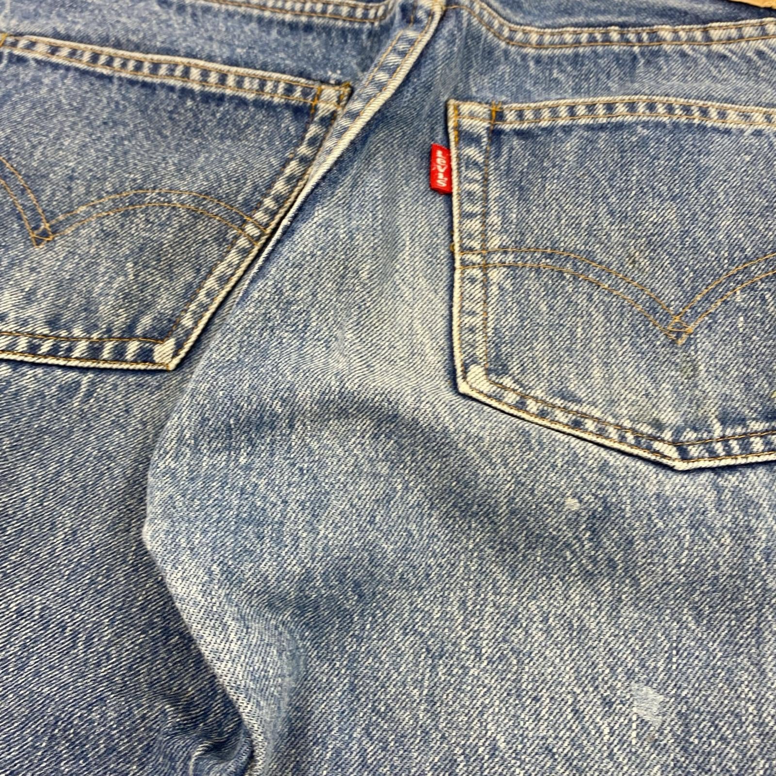 デニムパンツ 70s 501 66後期 ボタン裏6 実寸W29 ブルー
