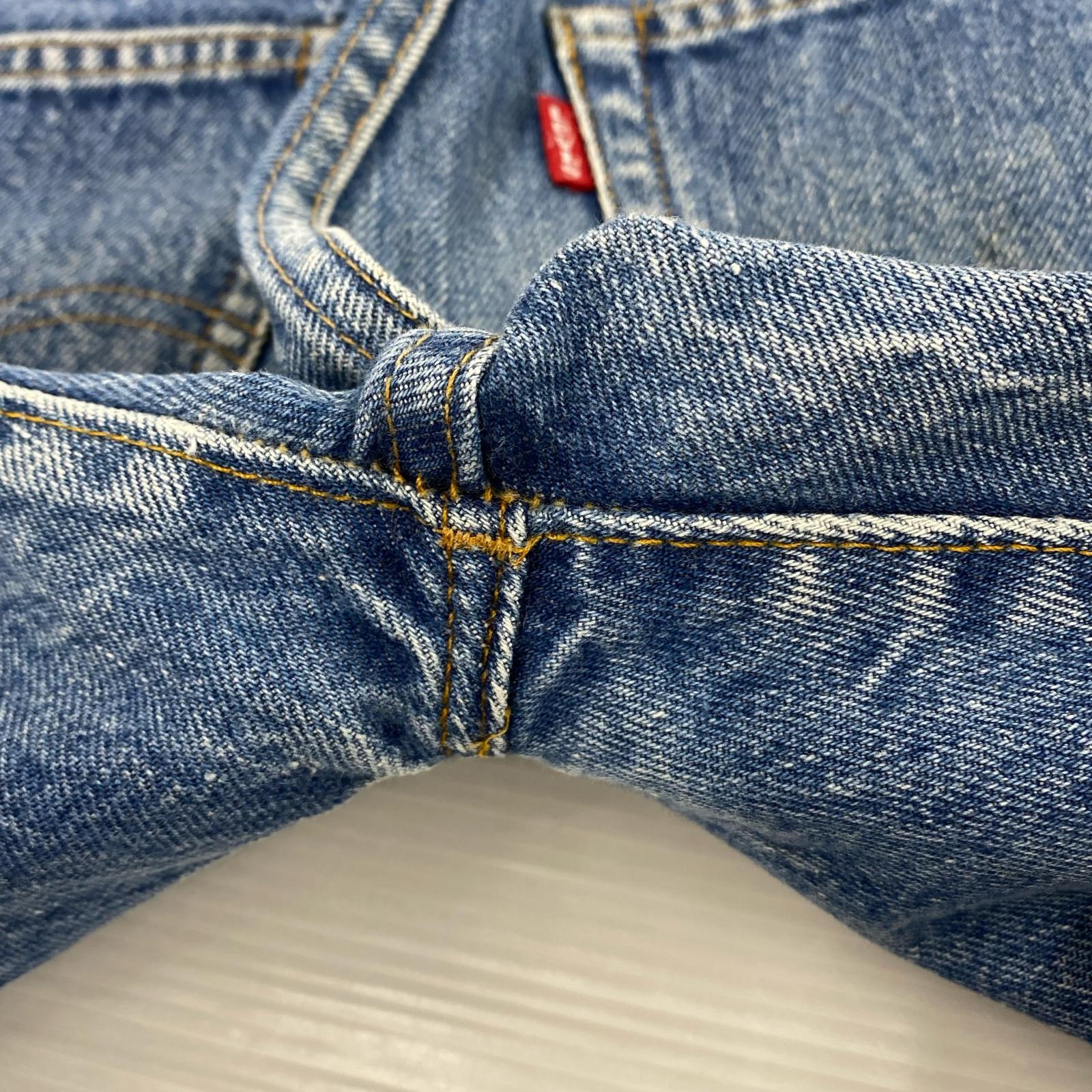 デニムパンツ 70s 501 66後期 ボタン裏6 実寸W29 ブルー