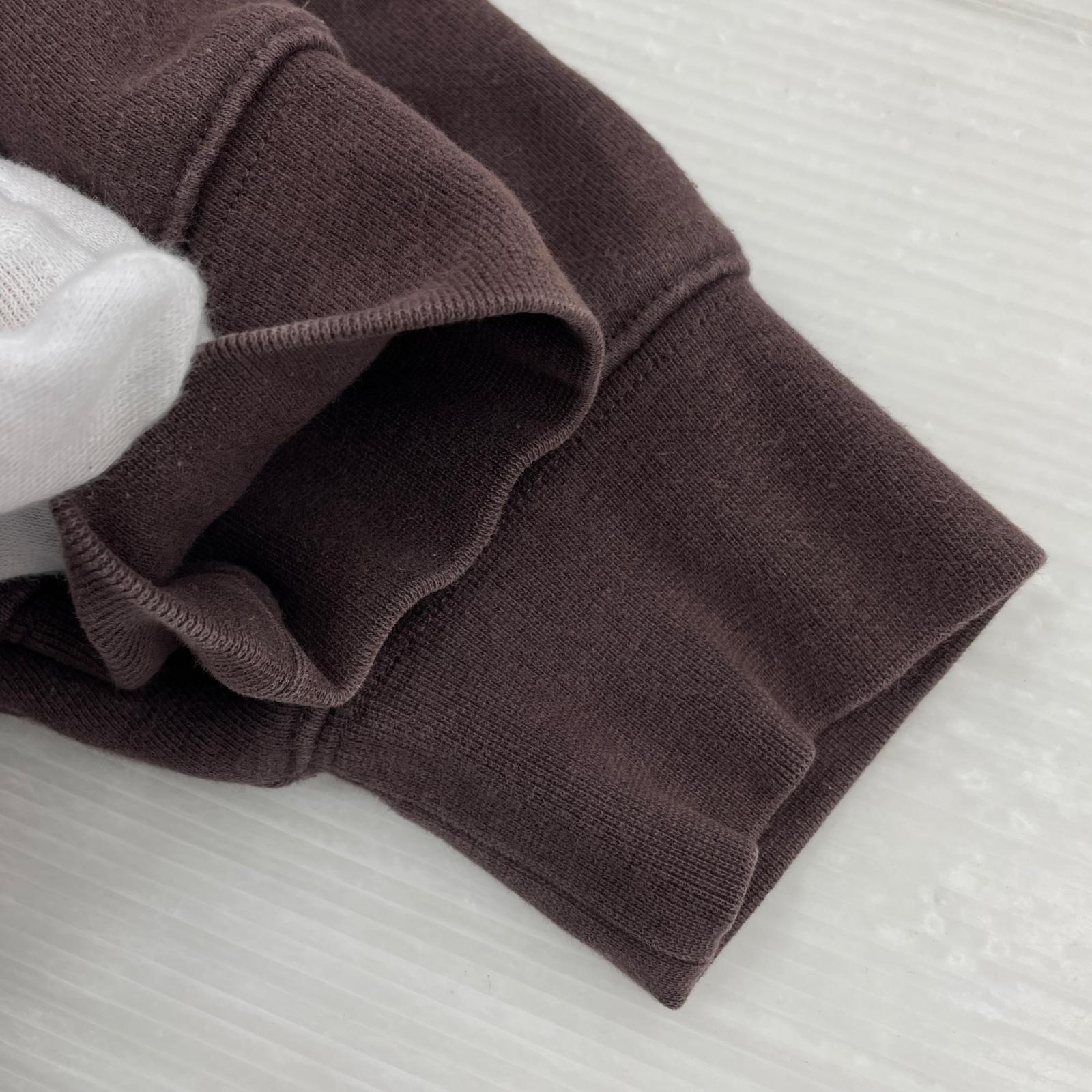 パーカー ESSENTIALS FEAR OF GOD ロゴスウェットパーカー 茶 (XS) ブラウン