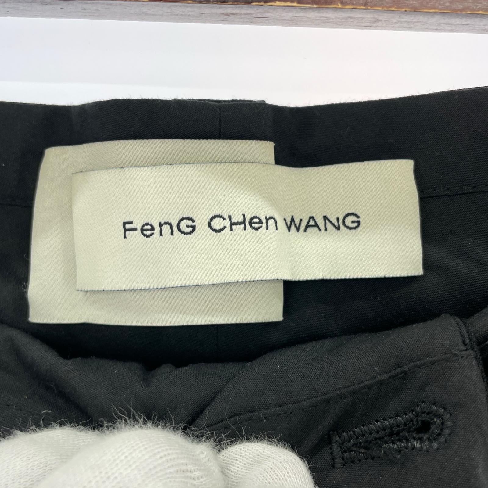 パンツ FENG CHEN WANG 切替 スラックス ブラック ブラック
