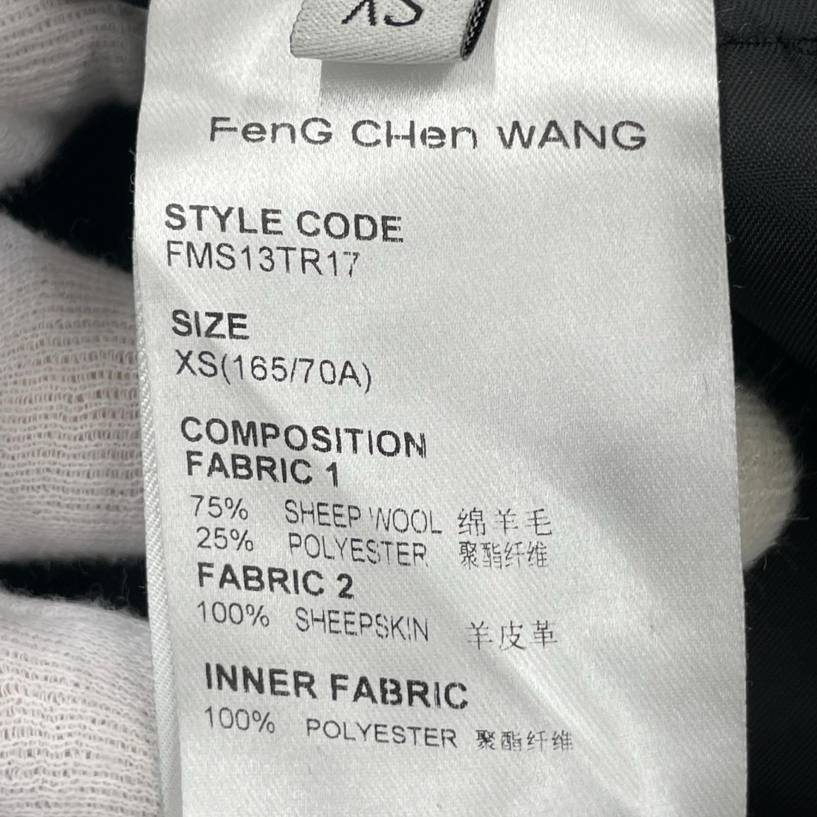 パンツ FENG CHEN WANG 切替 スラックス ブラック ブラック