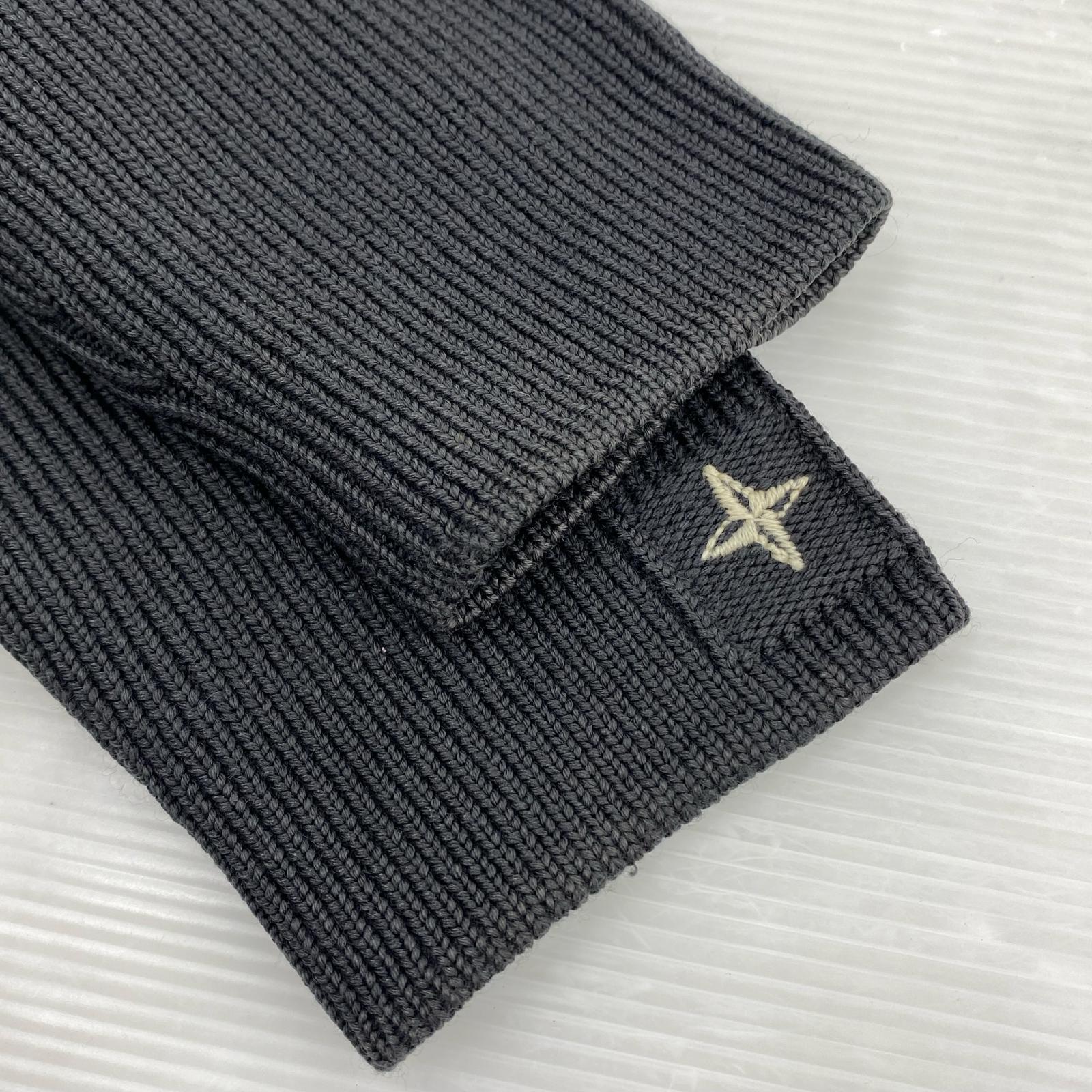 カーディガン 00s Double-zip Drivers Knit M M グレー