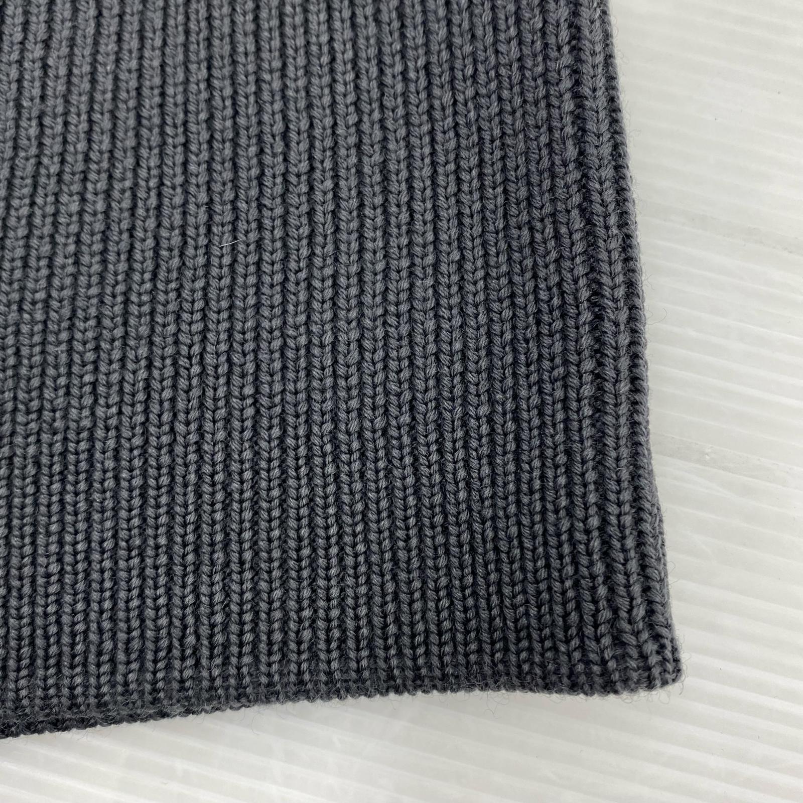 カーディガン 00s Double-zip Drivers Knit M M グレー