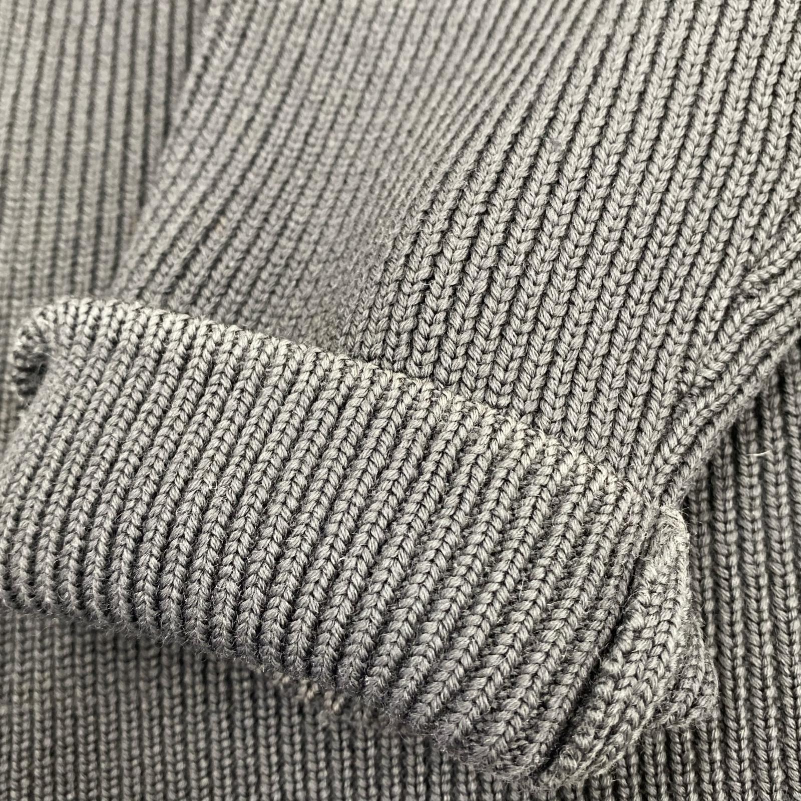 カーディガン 00s Double-zip Drivers Knit M M グレー