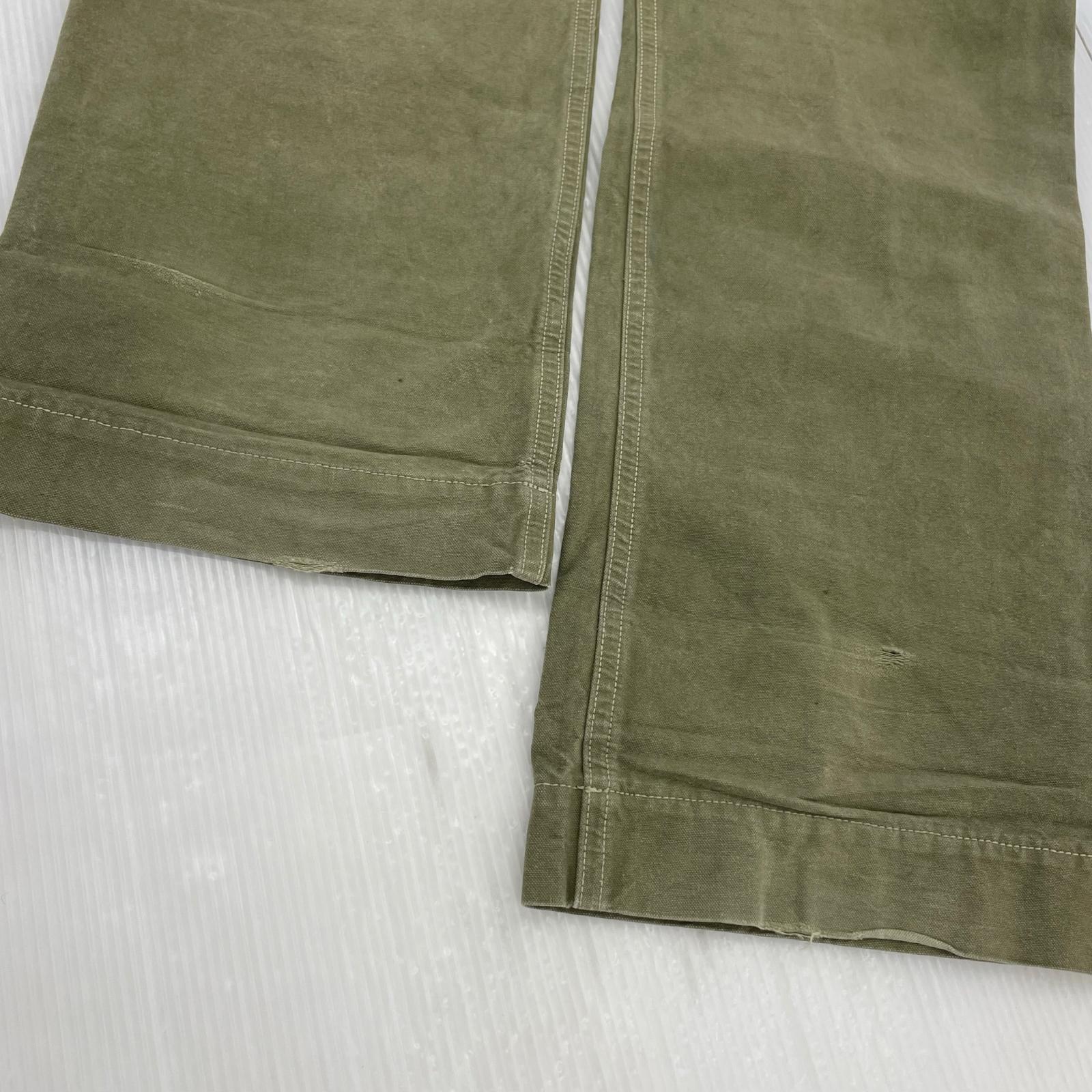 パンツ STONE ISLAND 06SS メタルボタンデザイントラウザー 30 オリーブ 30