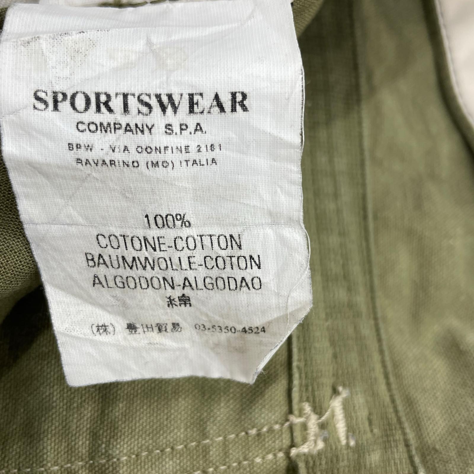 パンツ STONE ISLAND 06SS メタルボタンデザイントラウザー 30 オリーブ 30